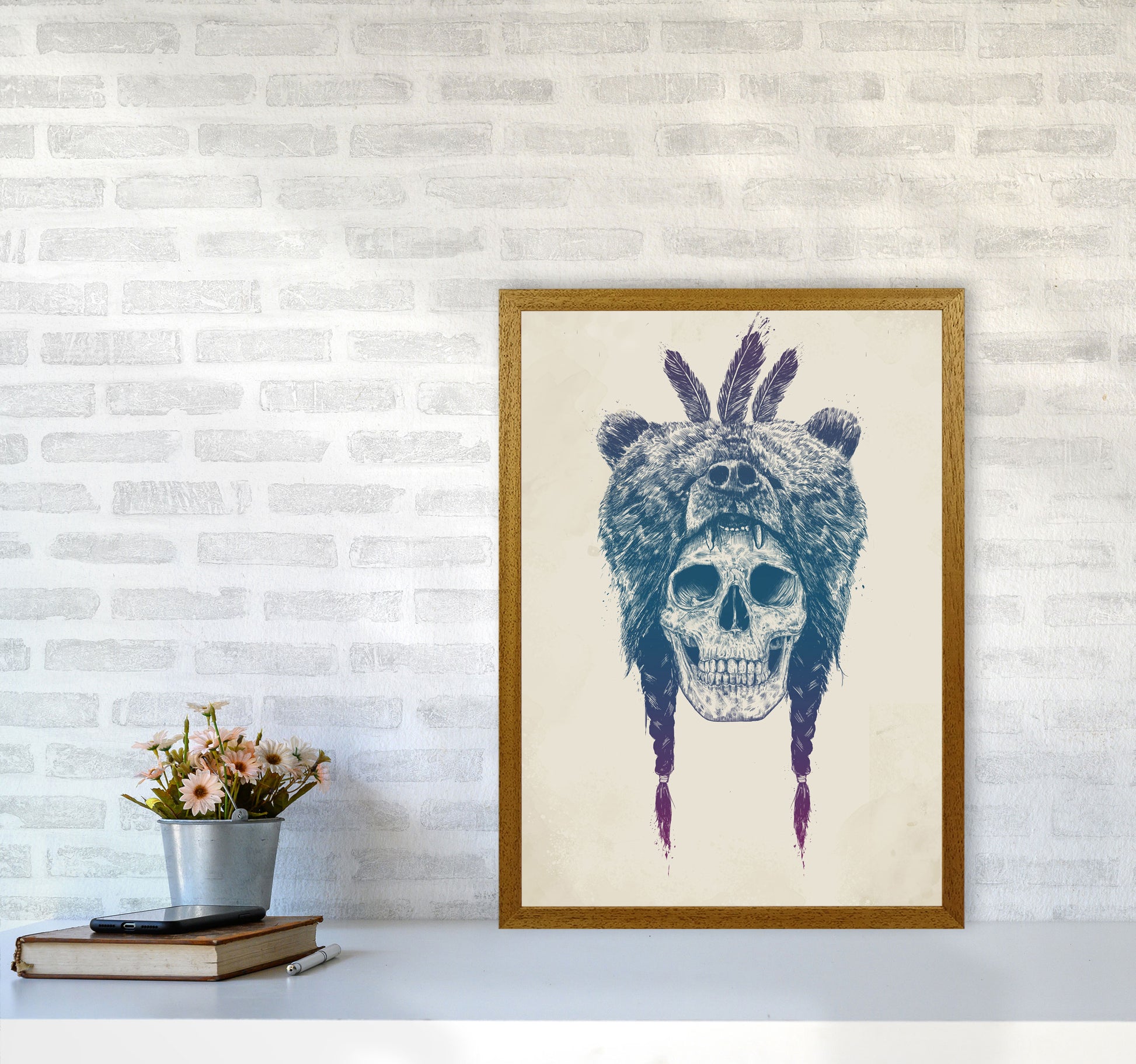 Dead Shaman Gothic Art Print by Balaz Solti A2 Print Only