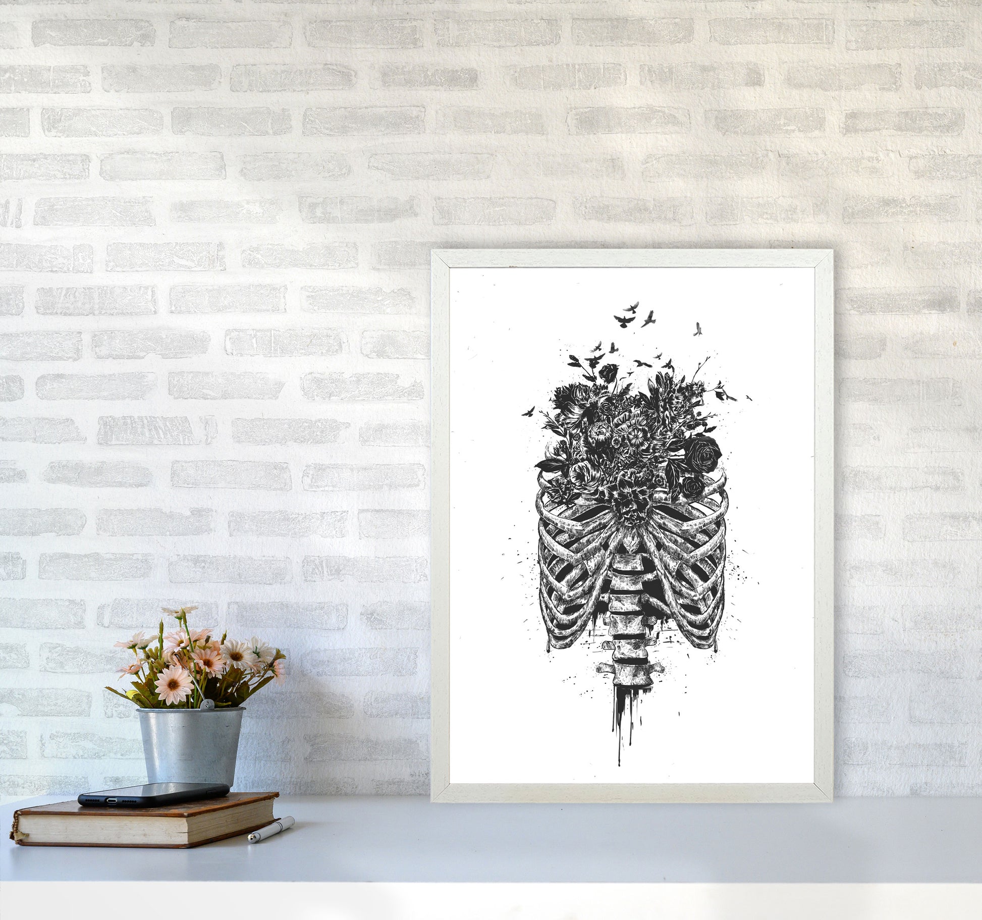 New Life Gothic Art Print by Balaz Solti A2 Oak Frame