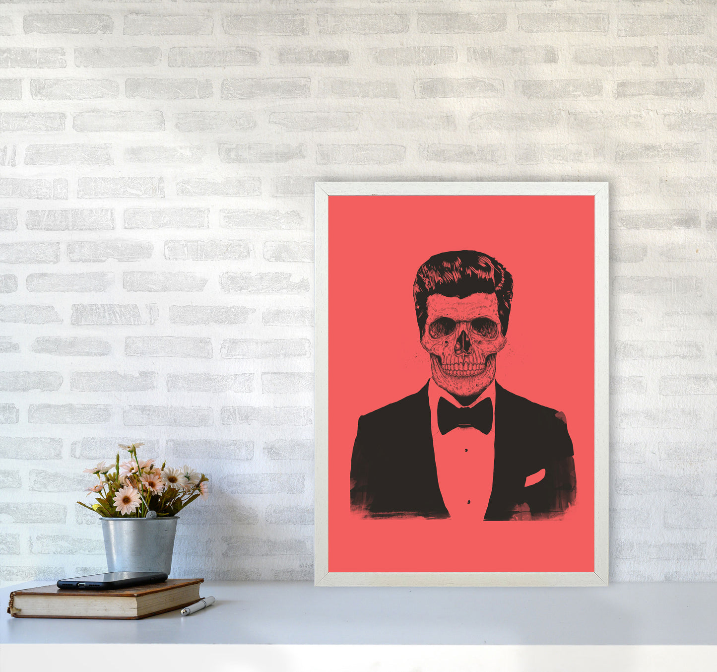 The Party Never Ends Art Print by Balaz Solti A2 Oak Frame