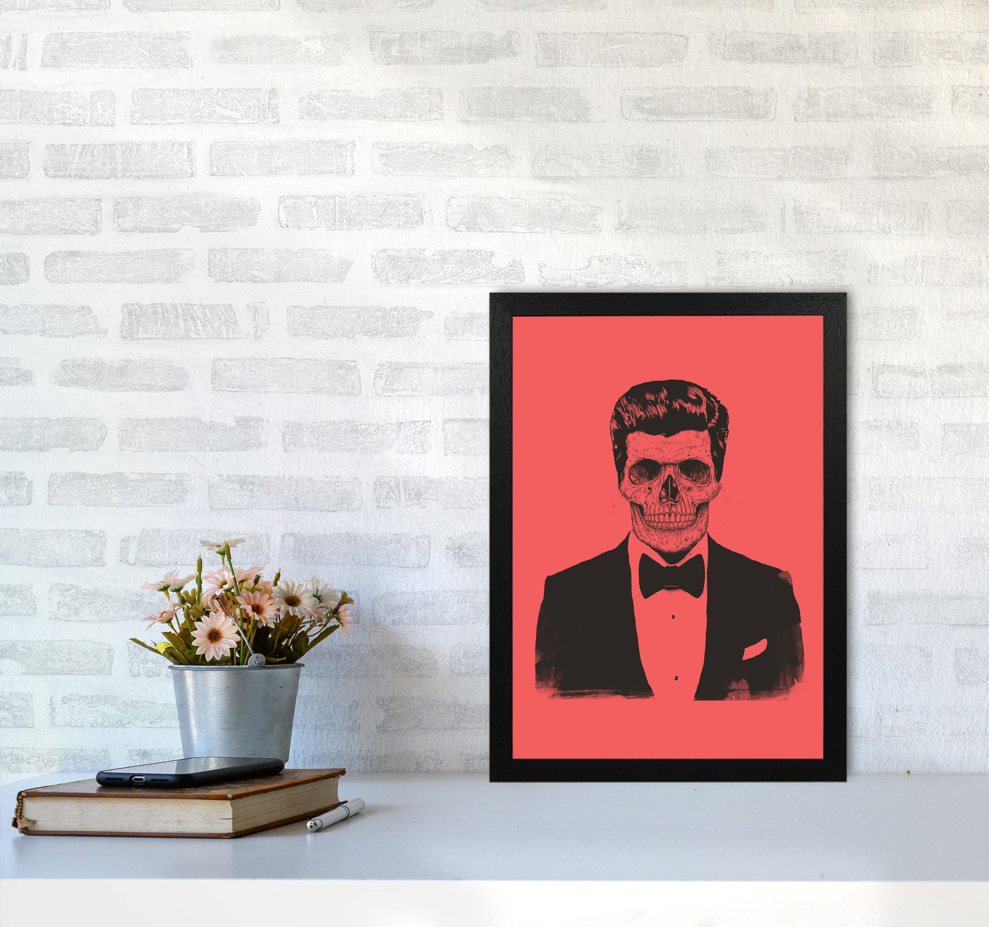 The Party Never Ends Art Print by Balaz Solti A3 White Frame