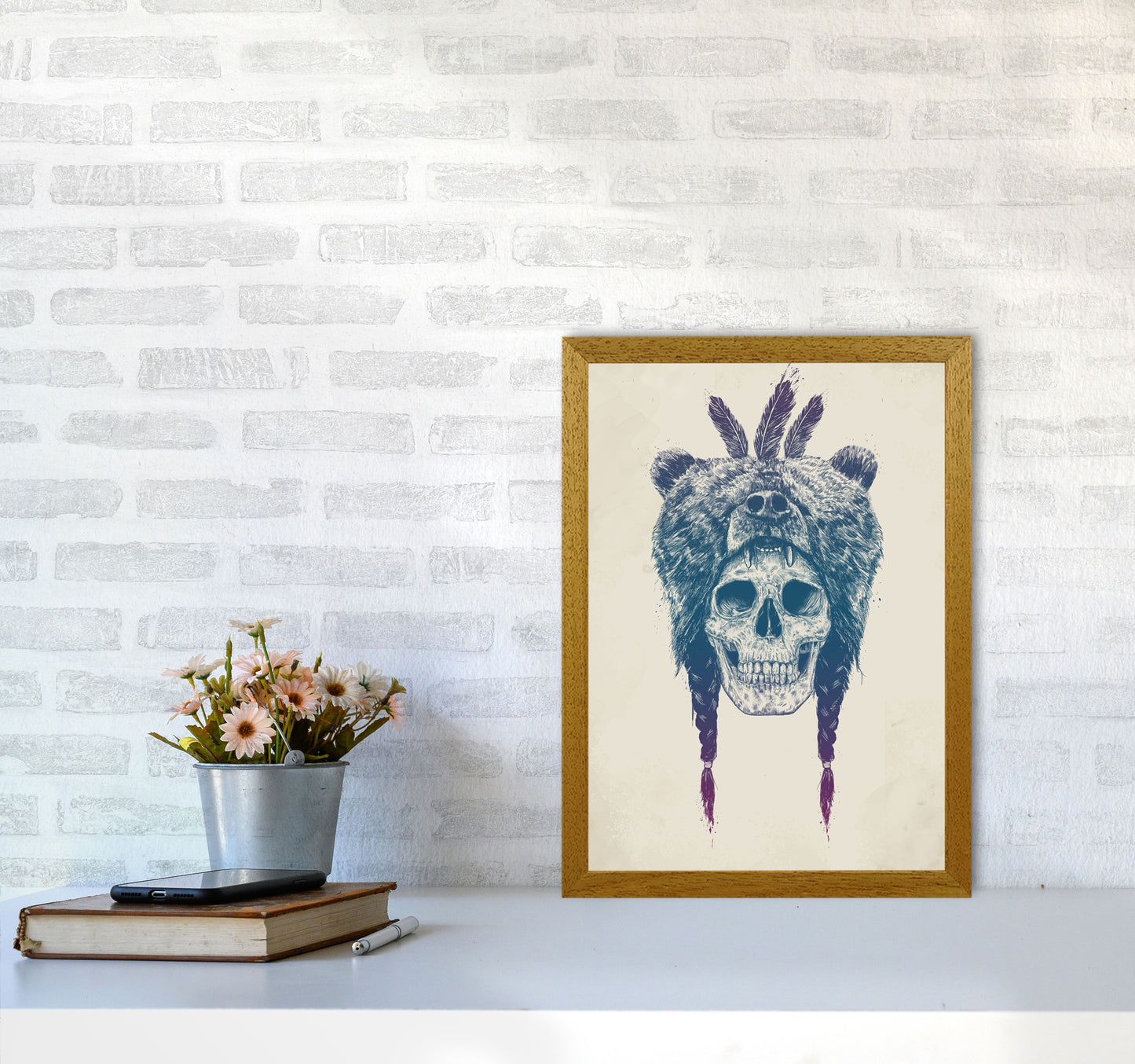 Dead Shaman Gothic Art Print by Balaz Solti A3 Print Only