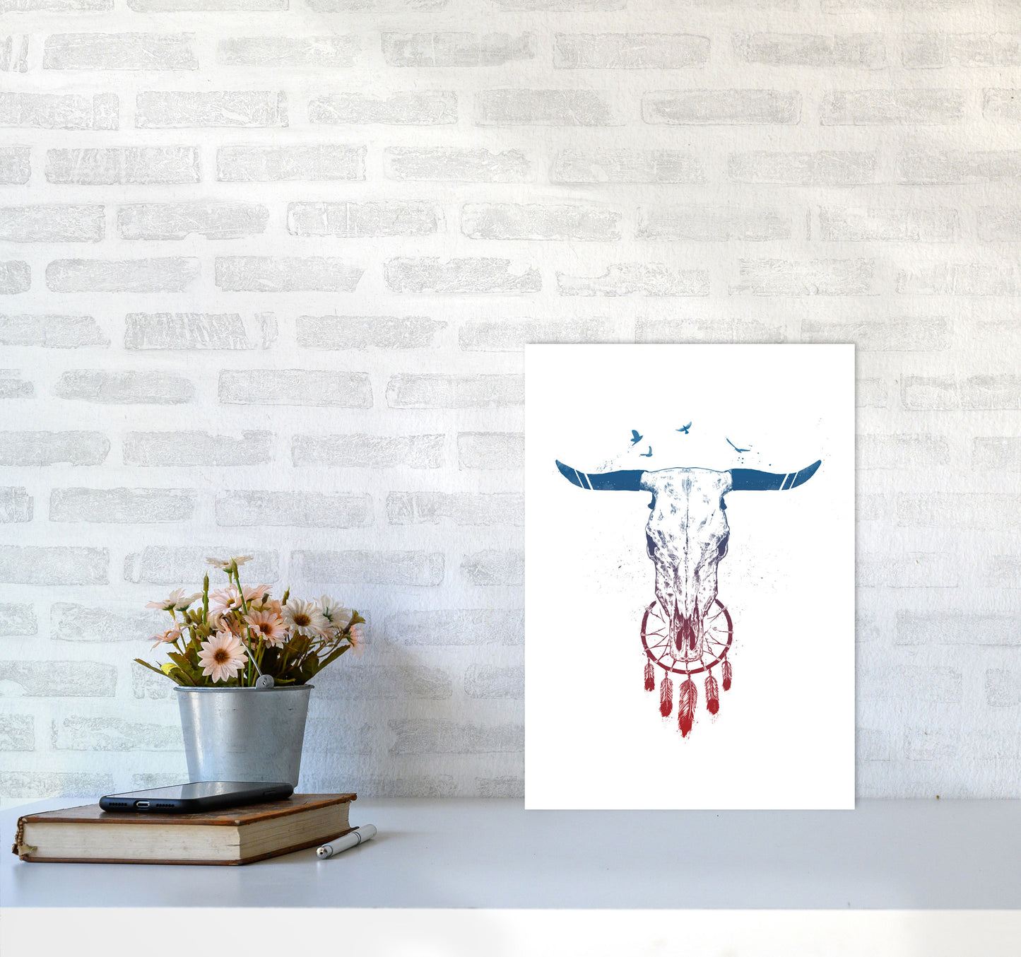 Beautiful Dream Animal Art Print by Balaz Solti A3 Black Frame