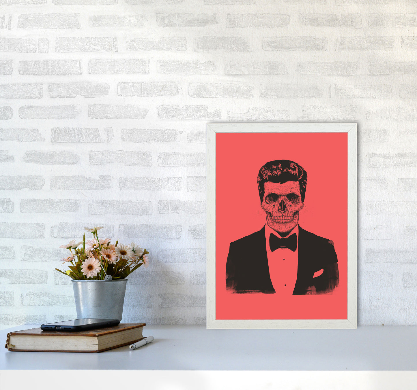 The Party Never Ends Art Print by Balaz Solti A3 Oak Frame