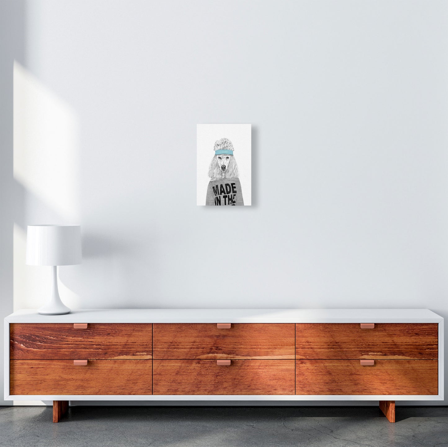 80's Bitch Dog Animal Modern Art Print by Balaz Solti A4 Canvas