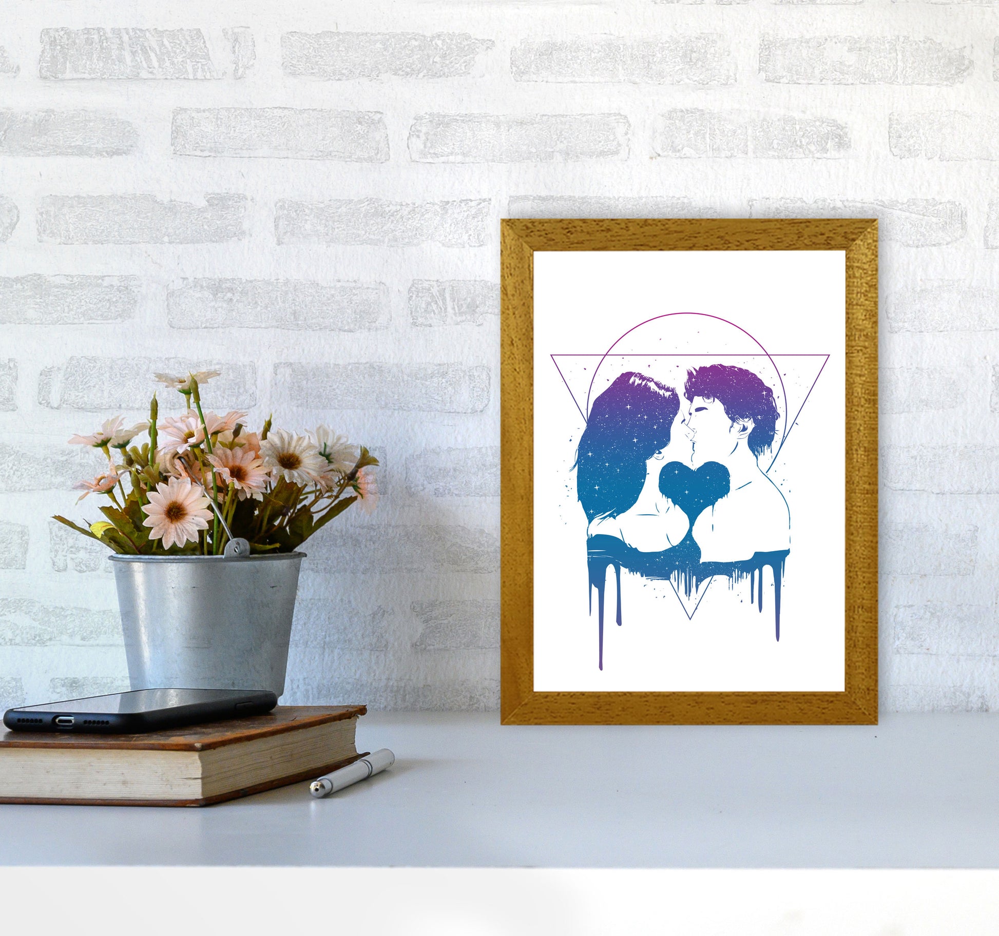 Cosmic Love Art Print by Balaz Solti A4 Print Only