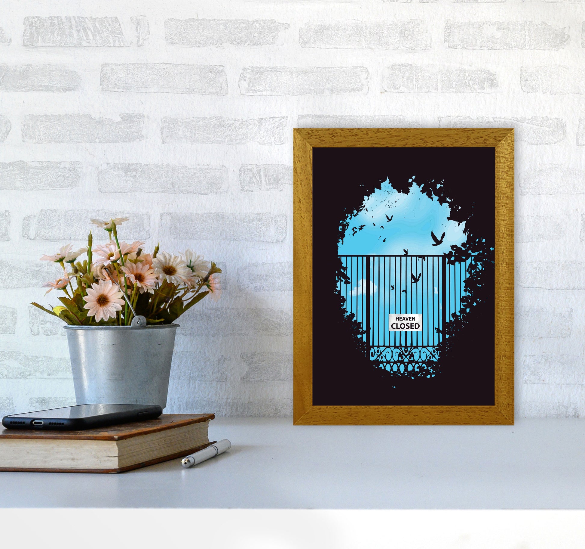 Heavens Door Art Print by Balaz Solti A4 Print Only