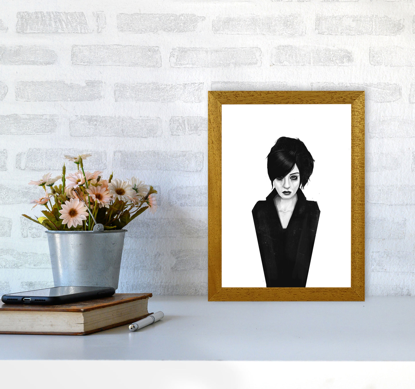 The Widow Art Print by Balaz Solti A4 Print Only