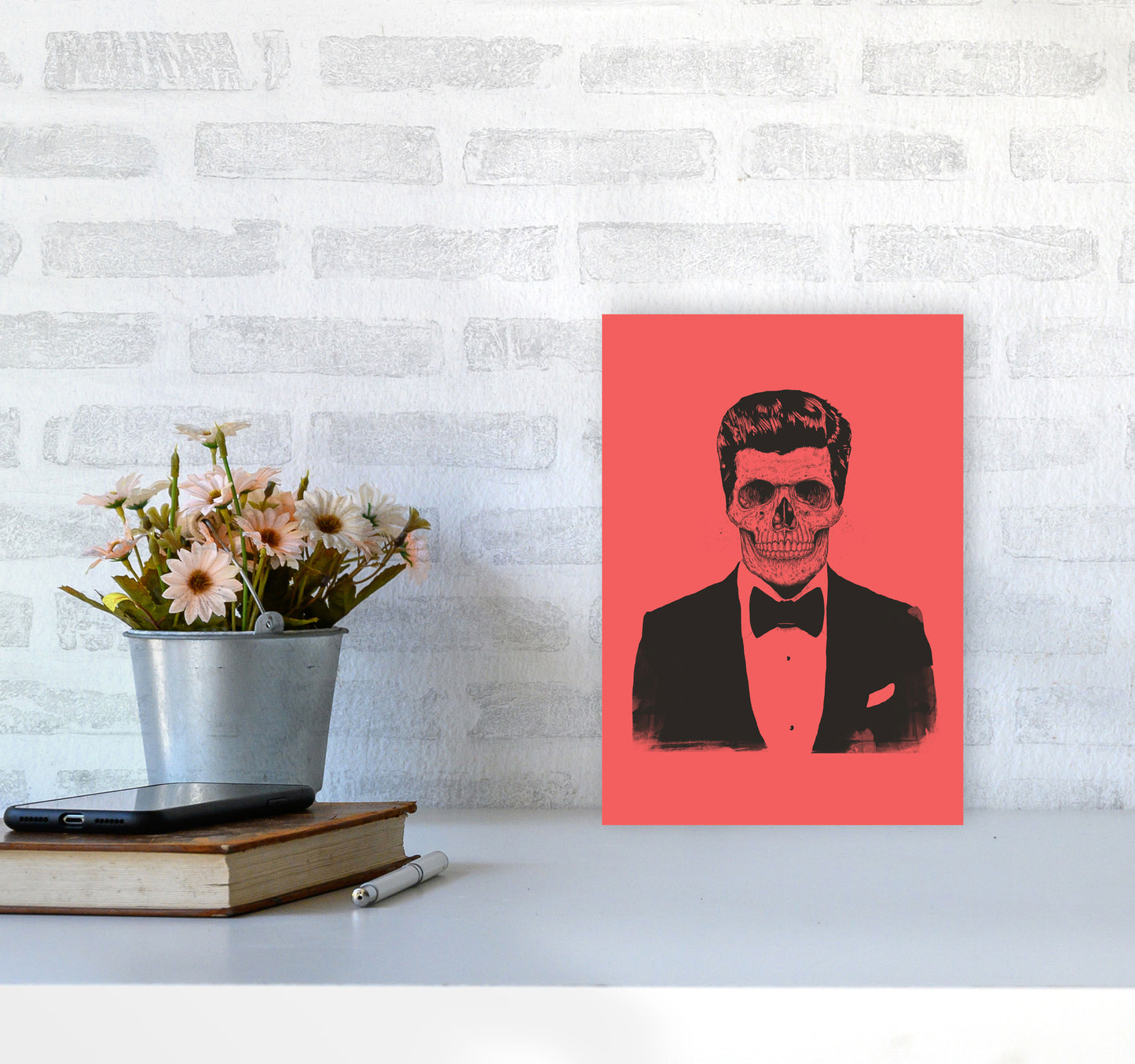 The Party Never Ends Art Print by Balaz Solti A4 Black Frame