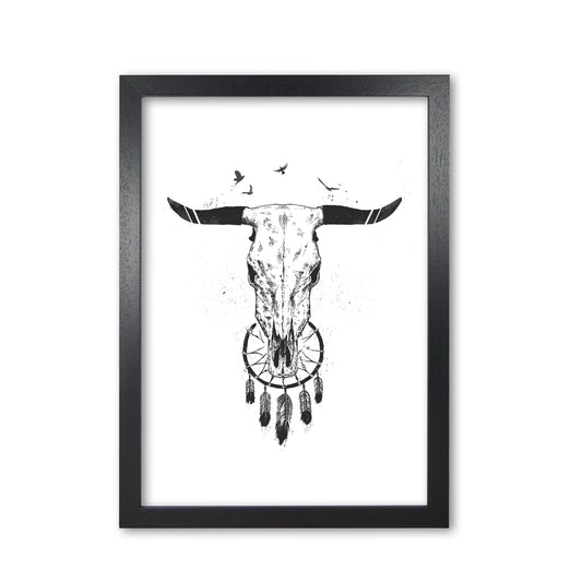 Beautiful Dream B&W Animal Art Print by Balaz Solti Black Grain