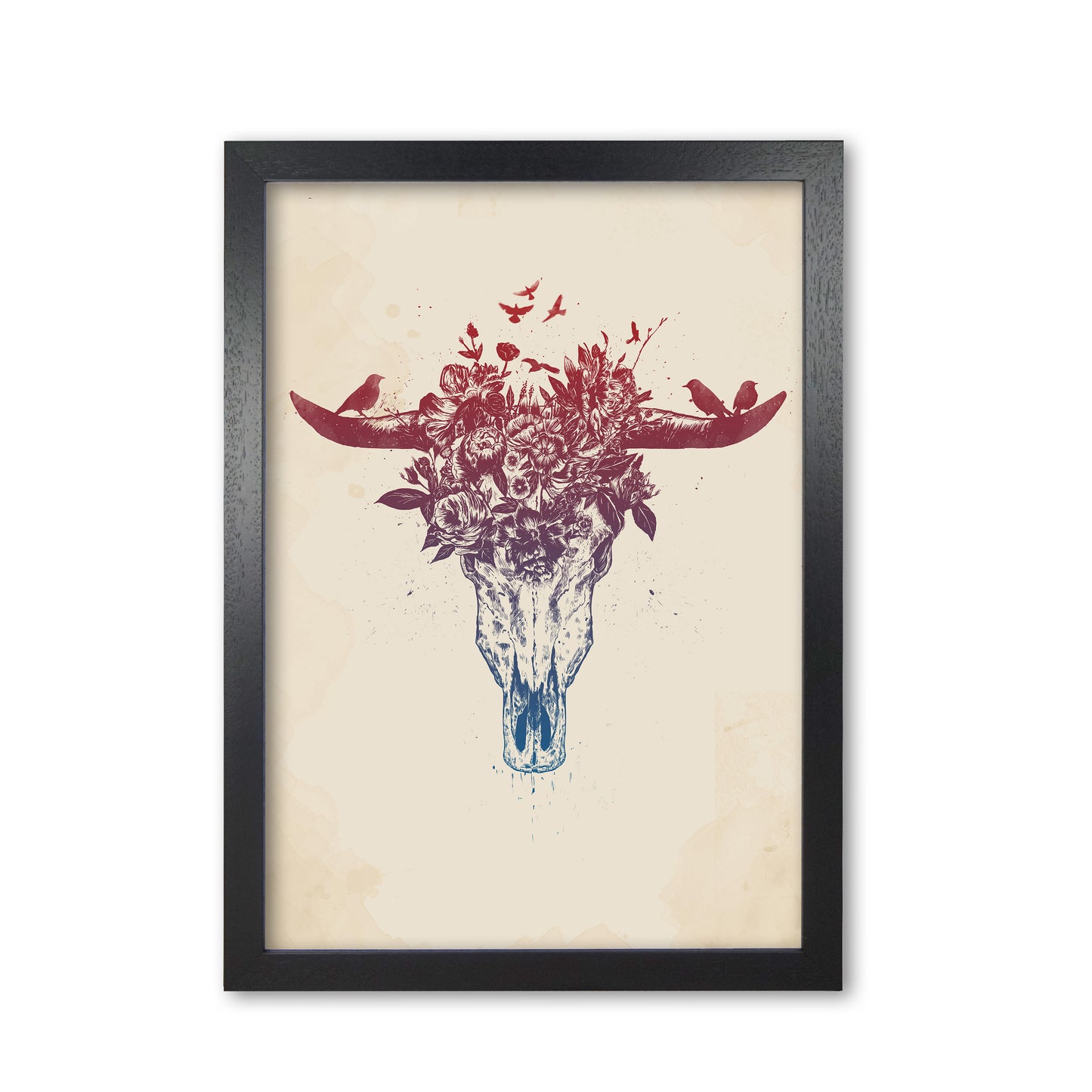 Dead Summer Animal Art Print by Balaz Solti Black Grain