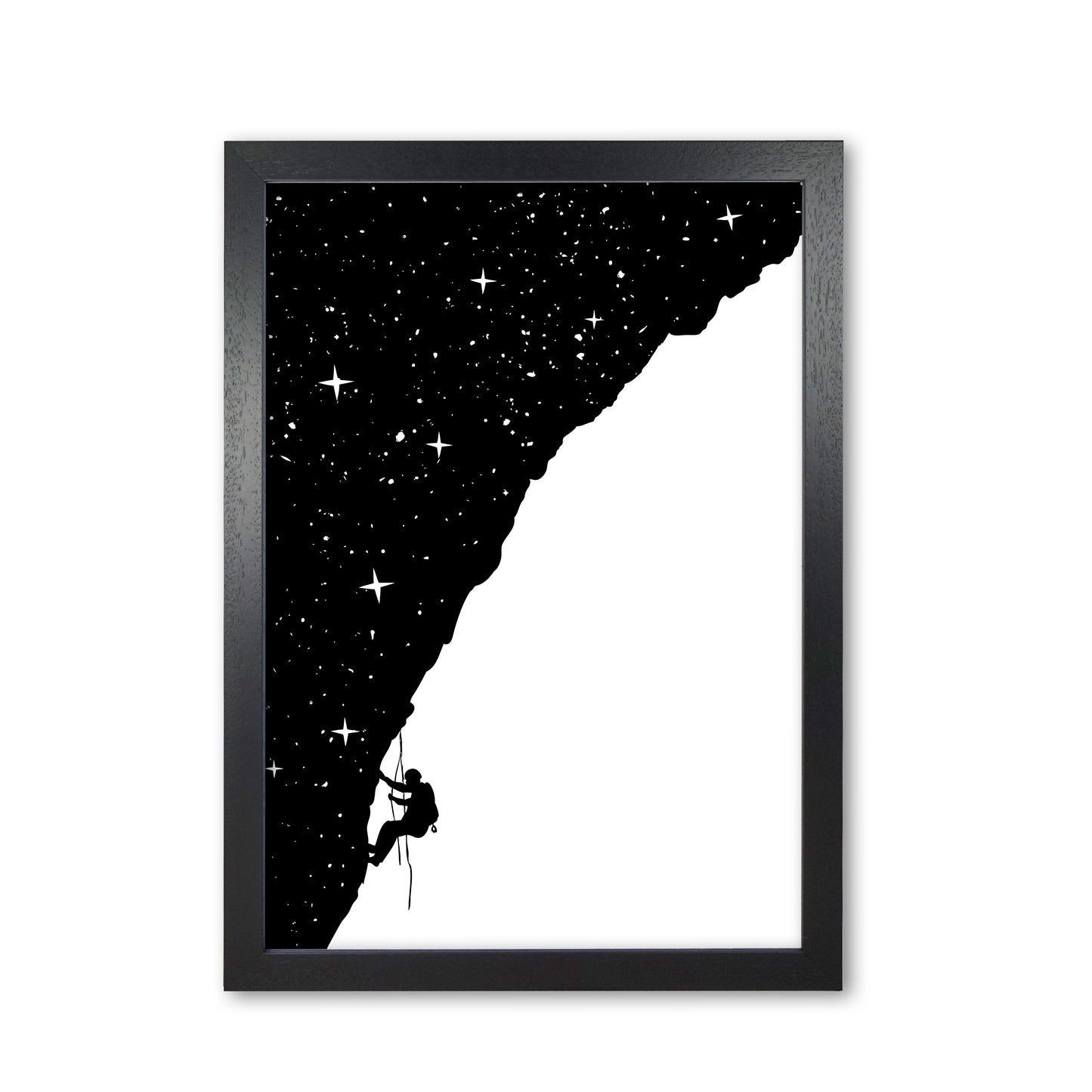 Night Climber B&W Art Print by Balaz Solti Black Grain