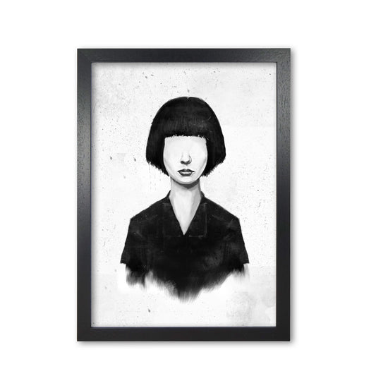 What You See Is What You Get Art Print by Balaz Solti Black Grain
