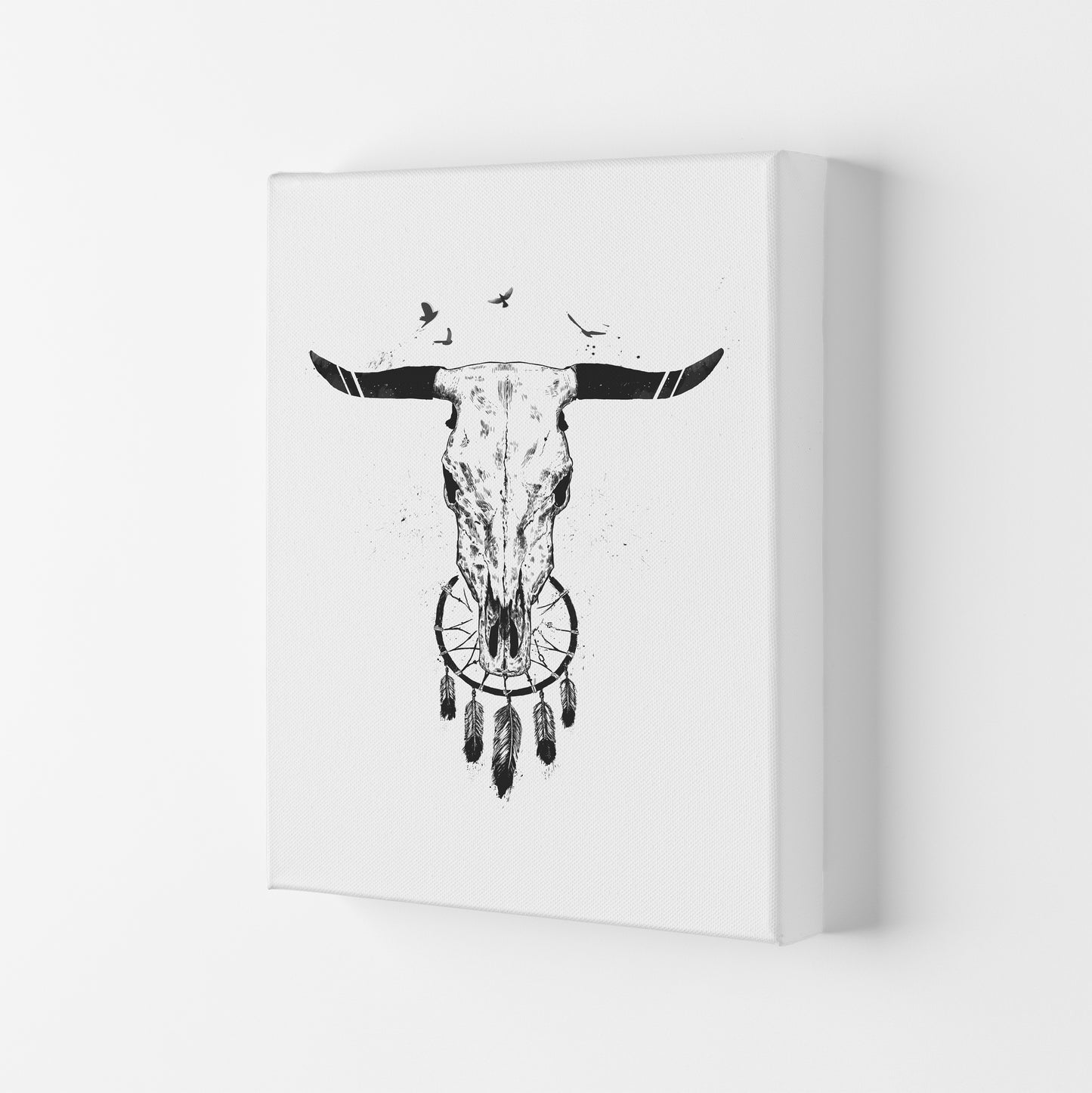 Beautiful Dream B&W Animal Art Print by Balaz Solti Canvas