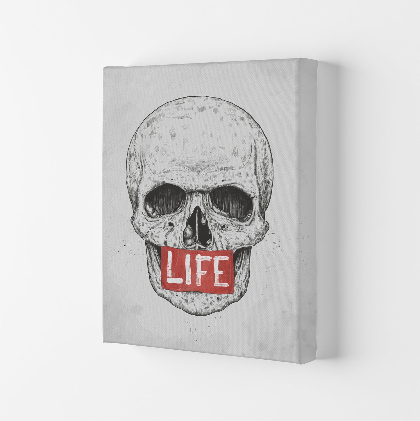 Skull Life Art Print by Balaz Solti Canvas