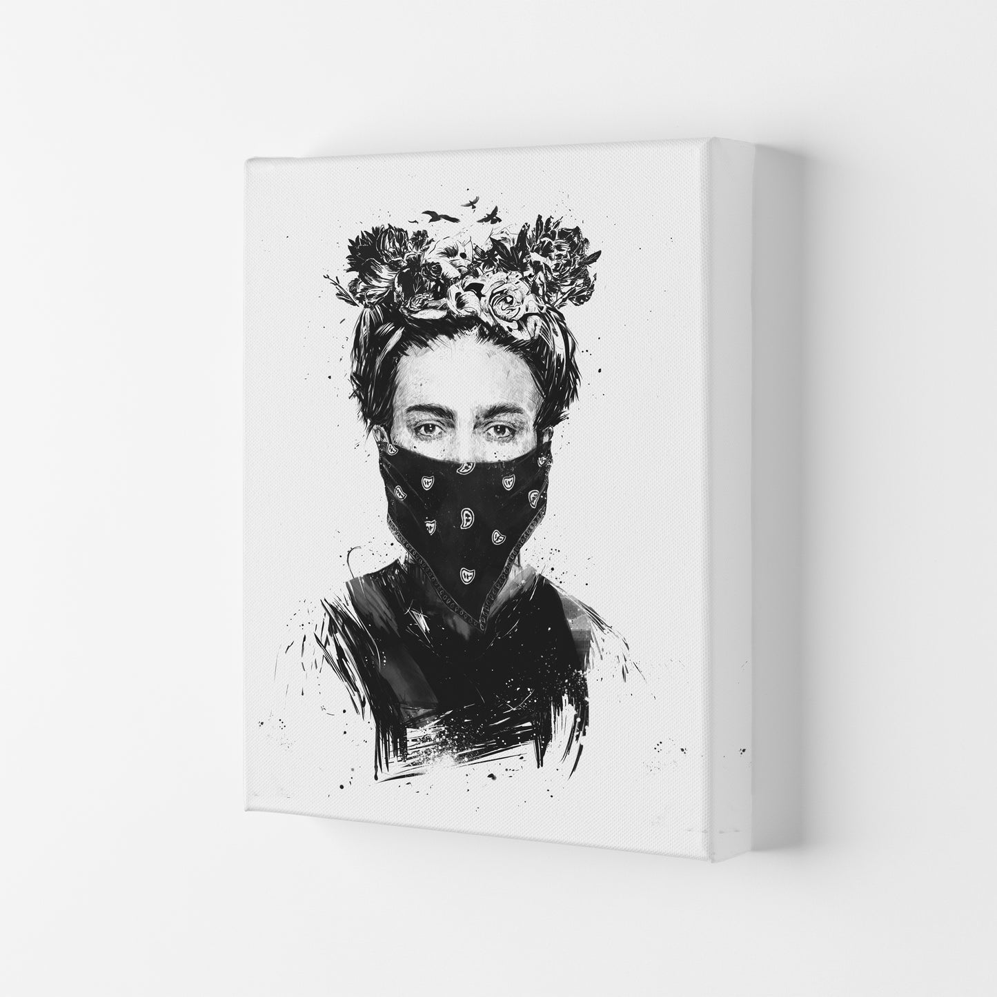 Rebel Girl Art Print by Balaz Solti Canvas