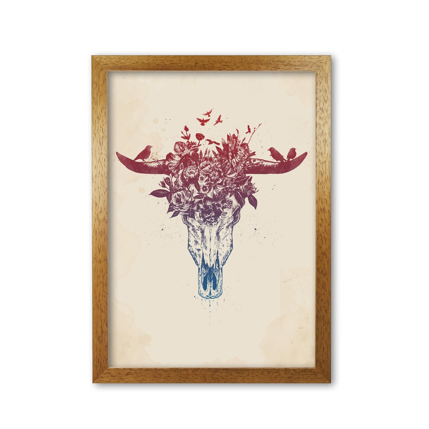 Dead Summer Animal Art Print by Balaz Solti Oak Grain