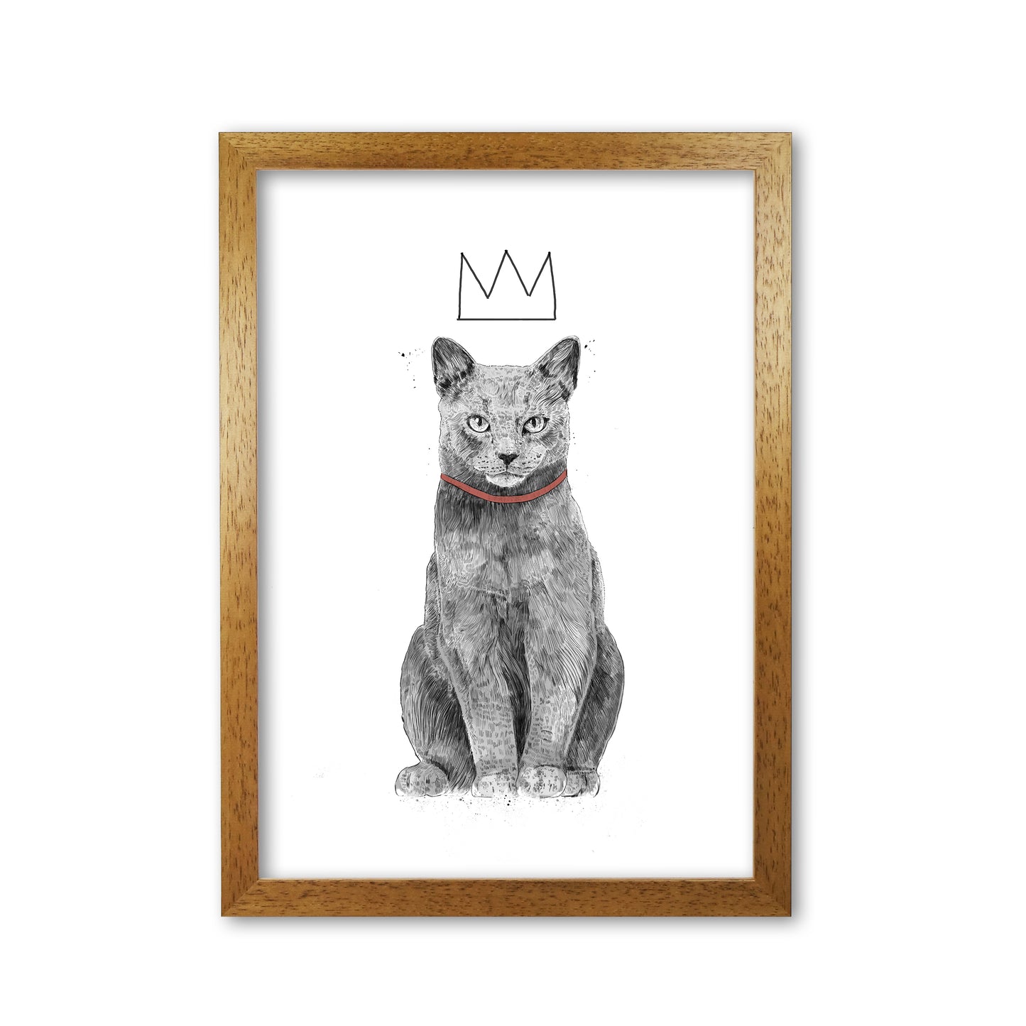 King Of Everything Animal Art Print by Balaz Solti Oak Grain
