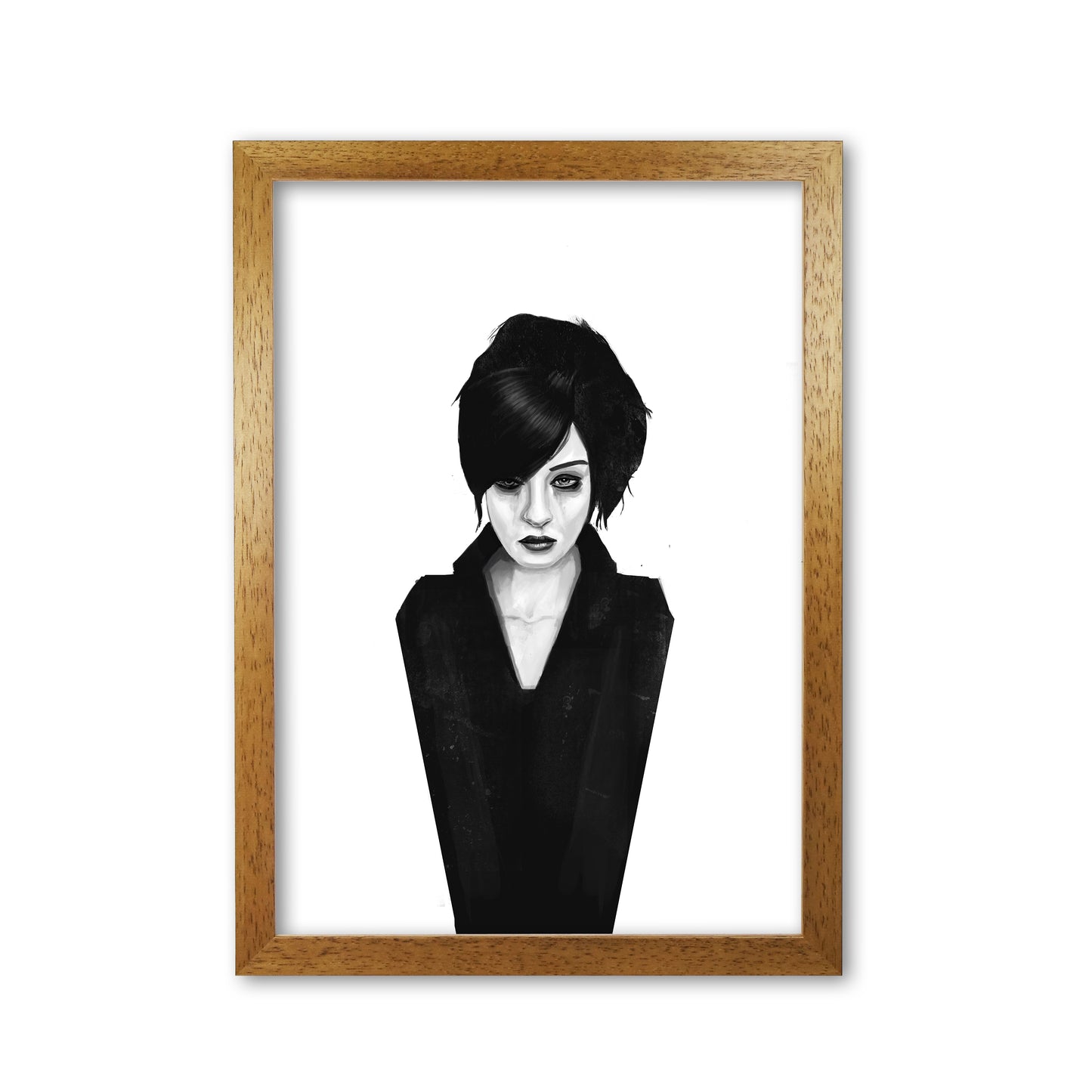 The Widow Art Print by Balaz Solti Oak Grain