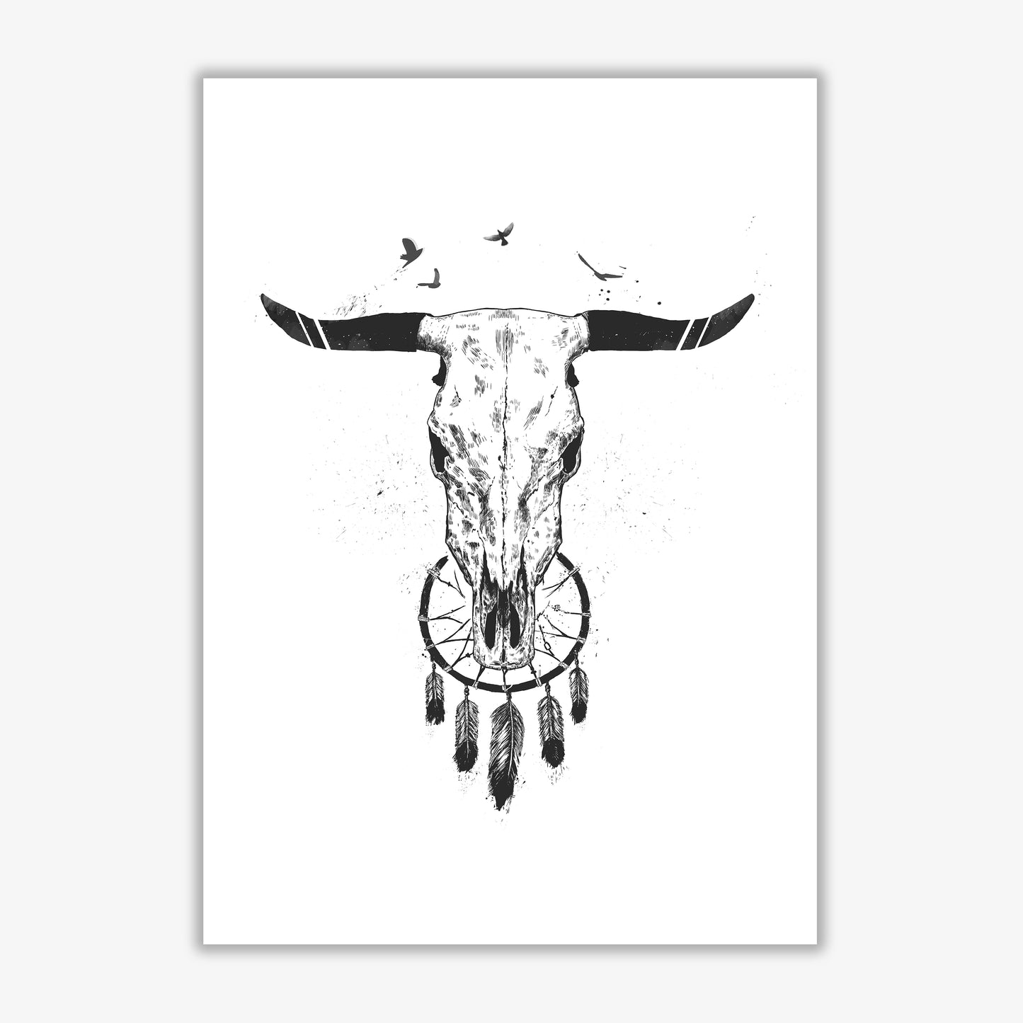 Beautiful Dream B&W Animal Art Print by Balaz Solti Print Only