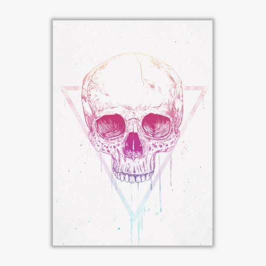 Skull In Triangle Art Print by Balaz Solti Print Only