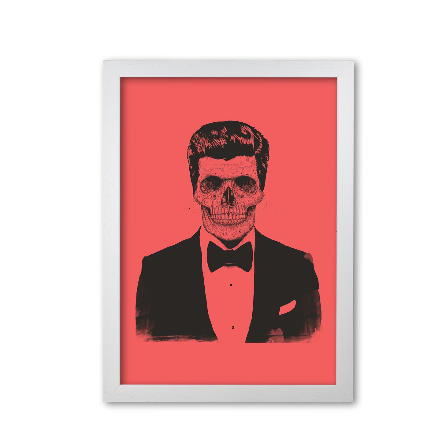 The Party Never Ends Art Print by Balaz Solti White Grain