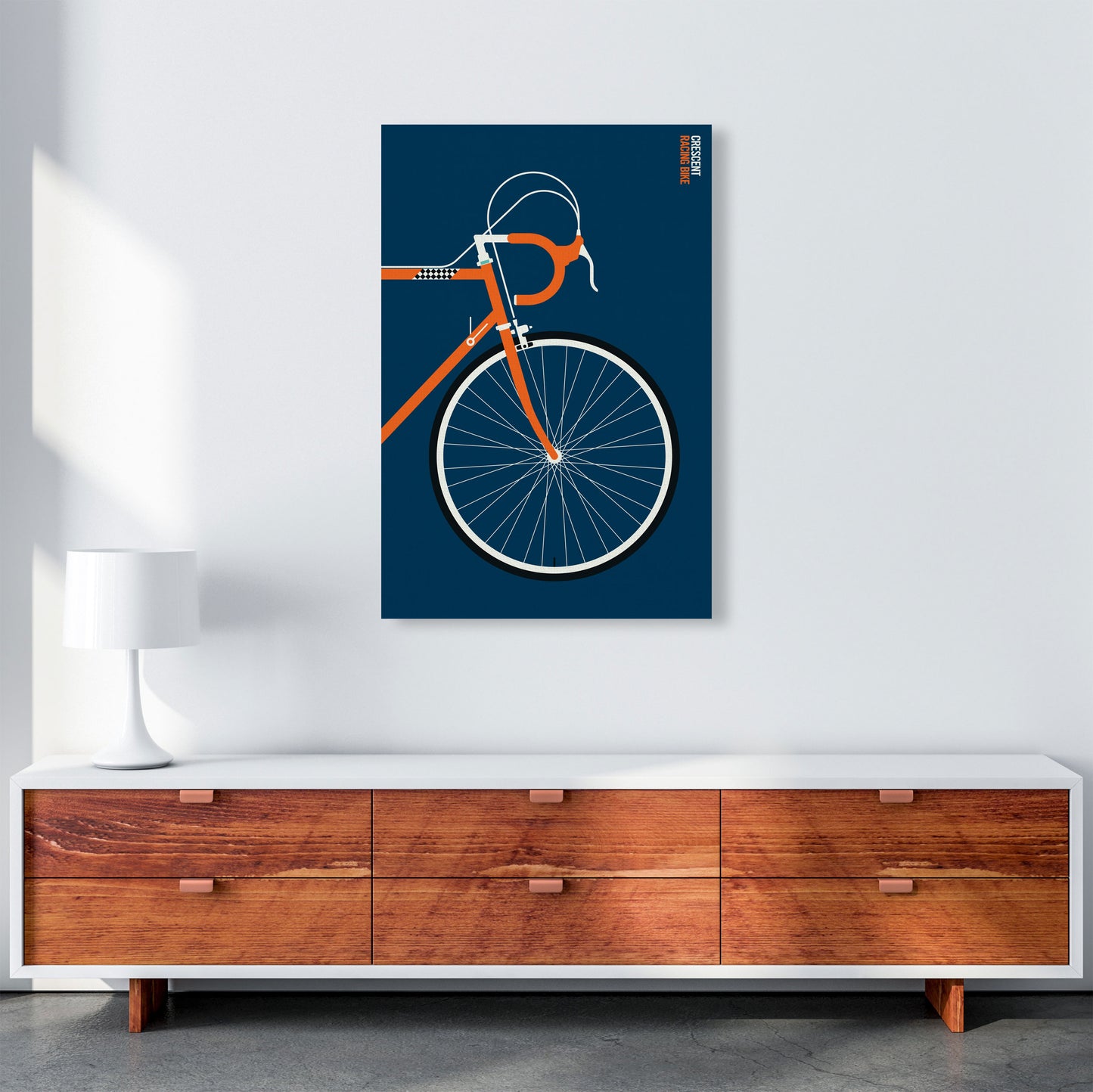 Icons Crescent Front Art Print by Bo Lundberg A1 Canvas