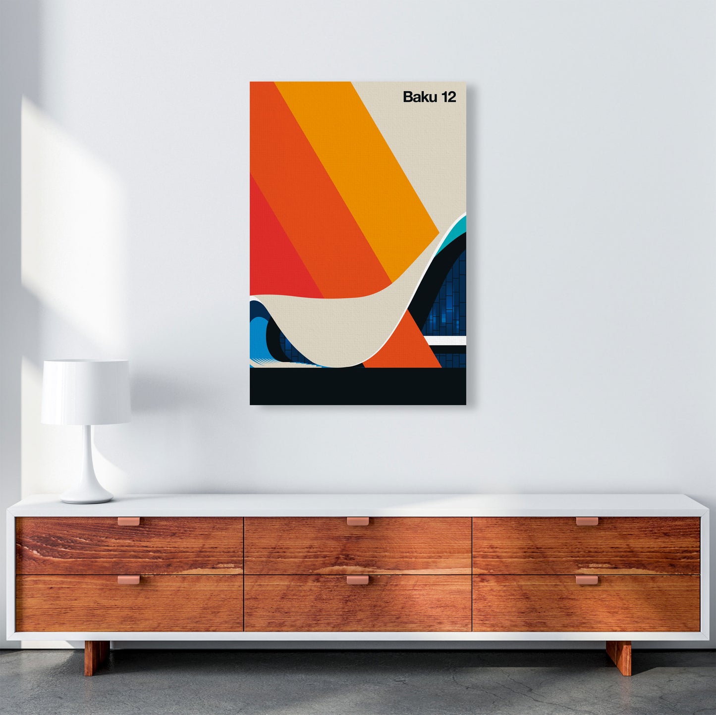 Baku 12 Art Print by Bo Lundberg A1 Canvas