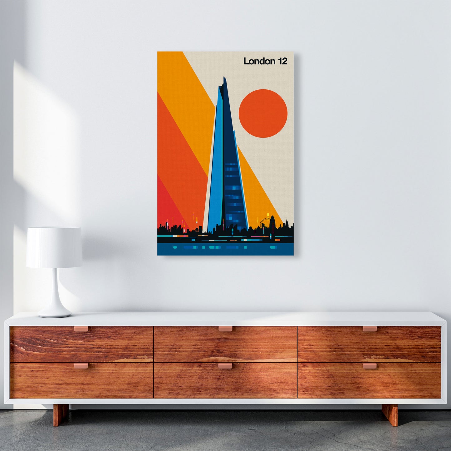 London 12 Art Print by Bo Lundberg A1 Canvas