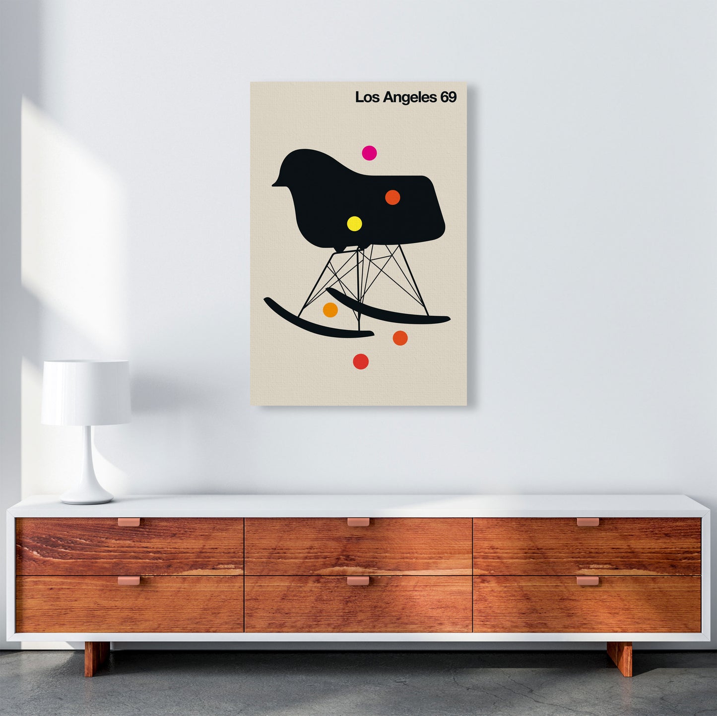 LA 69 Art Print by Bo Lundberg A1 Canvas