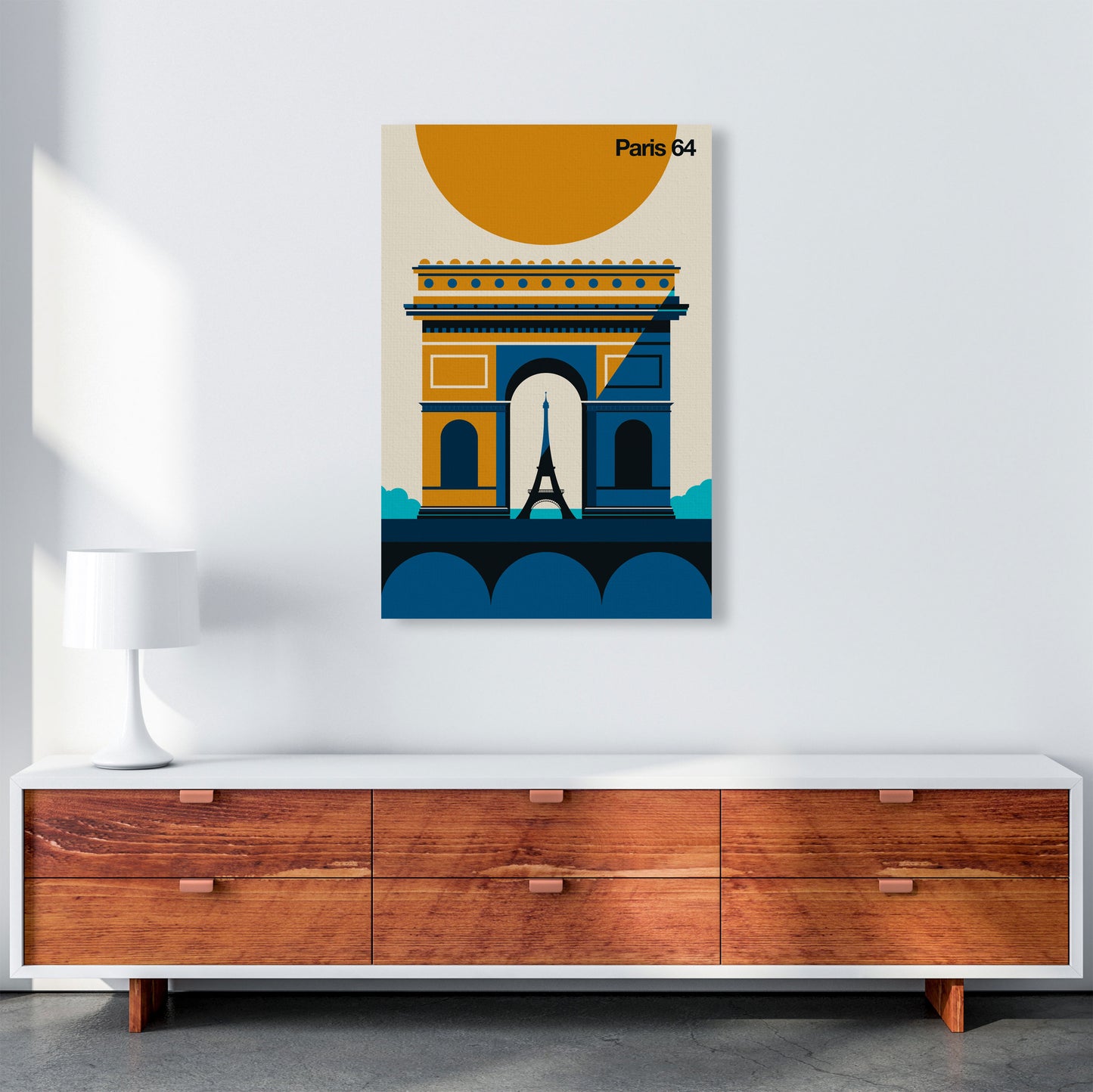 Paris 64 Art Print by Bo Lundberg A1 Canvas