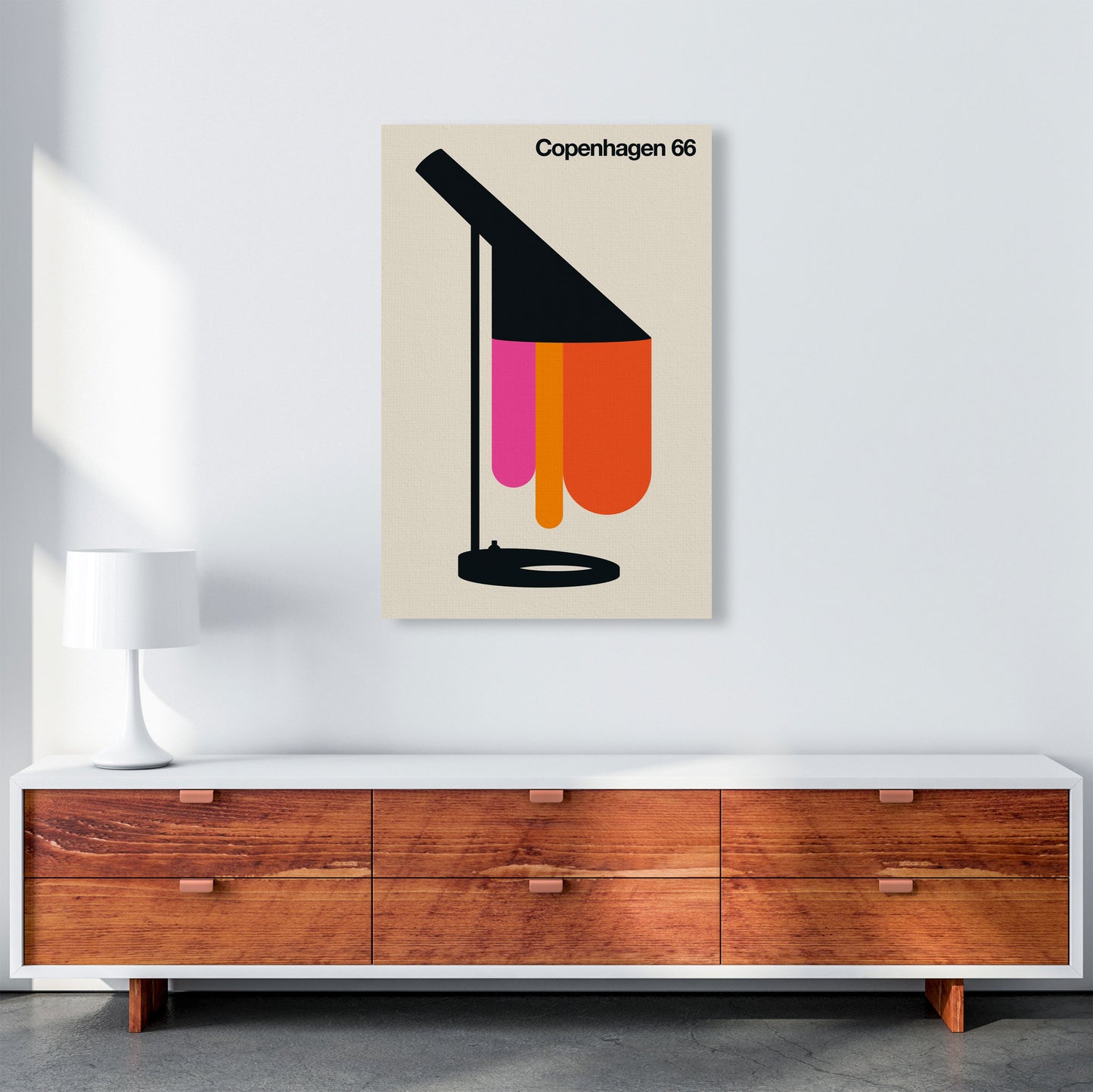 Copenhagen 66 Art Print by Bo Lundberg A1 Canvas