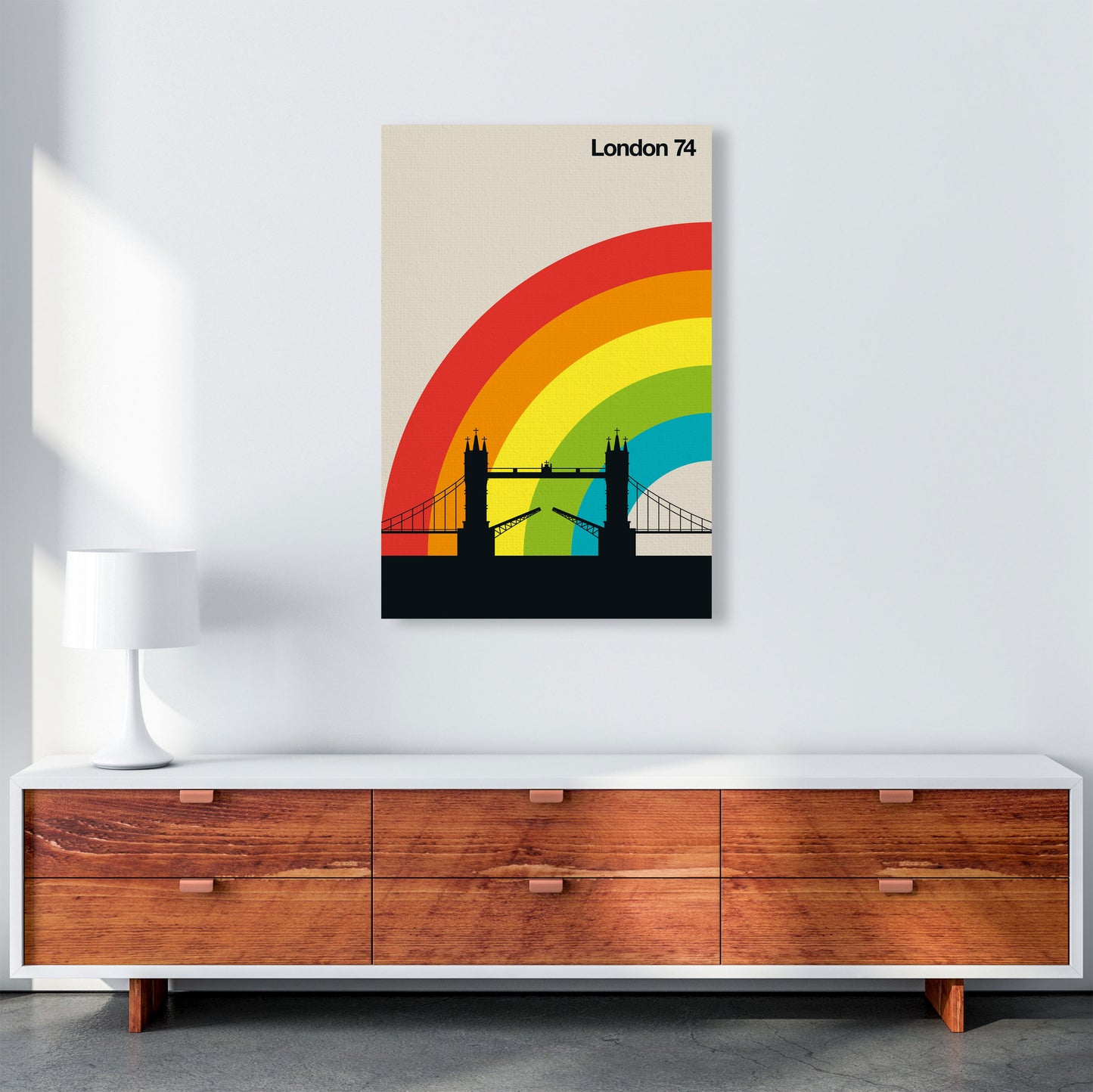 London 74 Art Print by Bo Lundberg A1 Canvas
