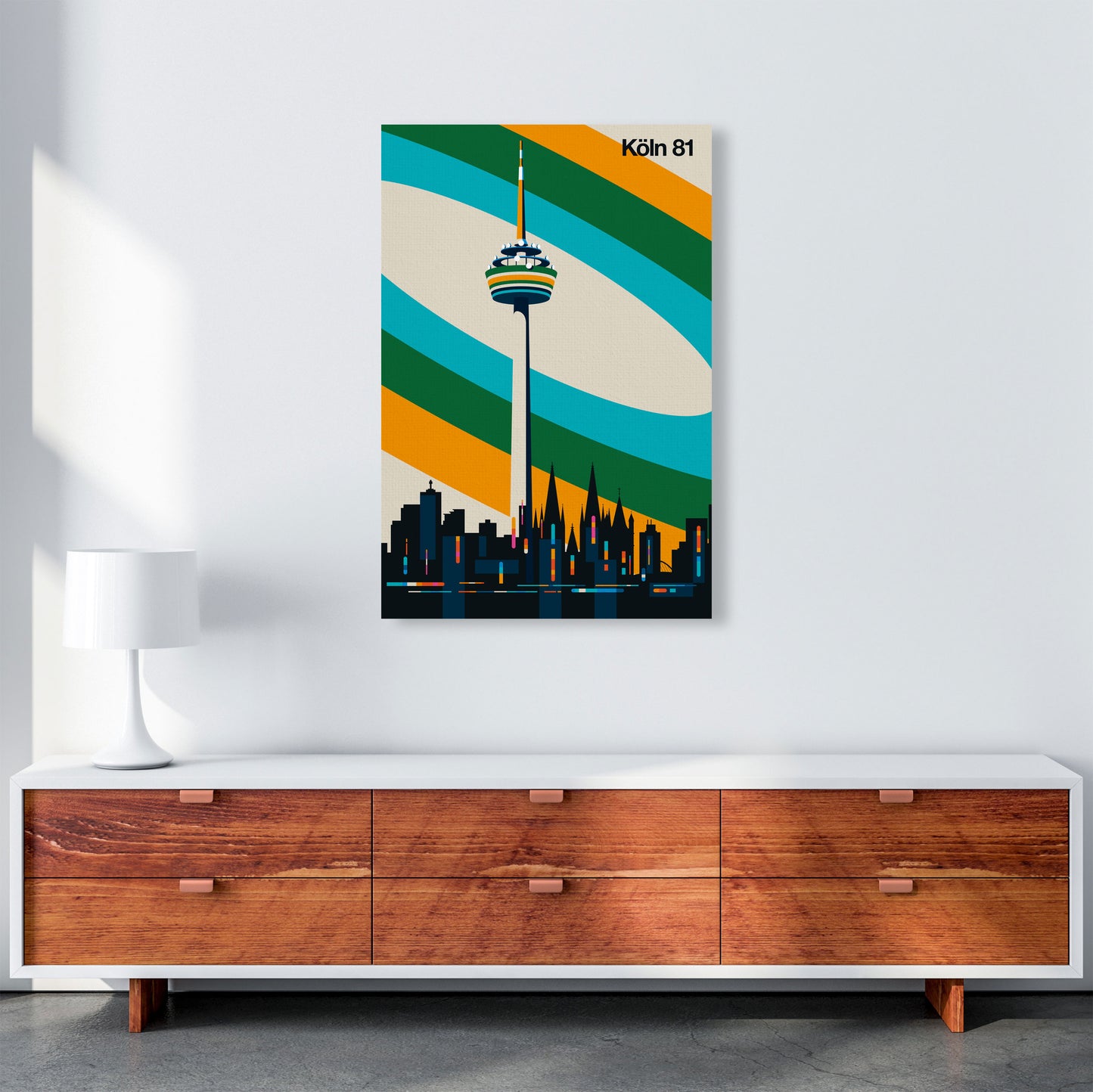 Köln 81 Art Print by Bo Lundberg A1 Canvas