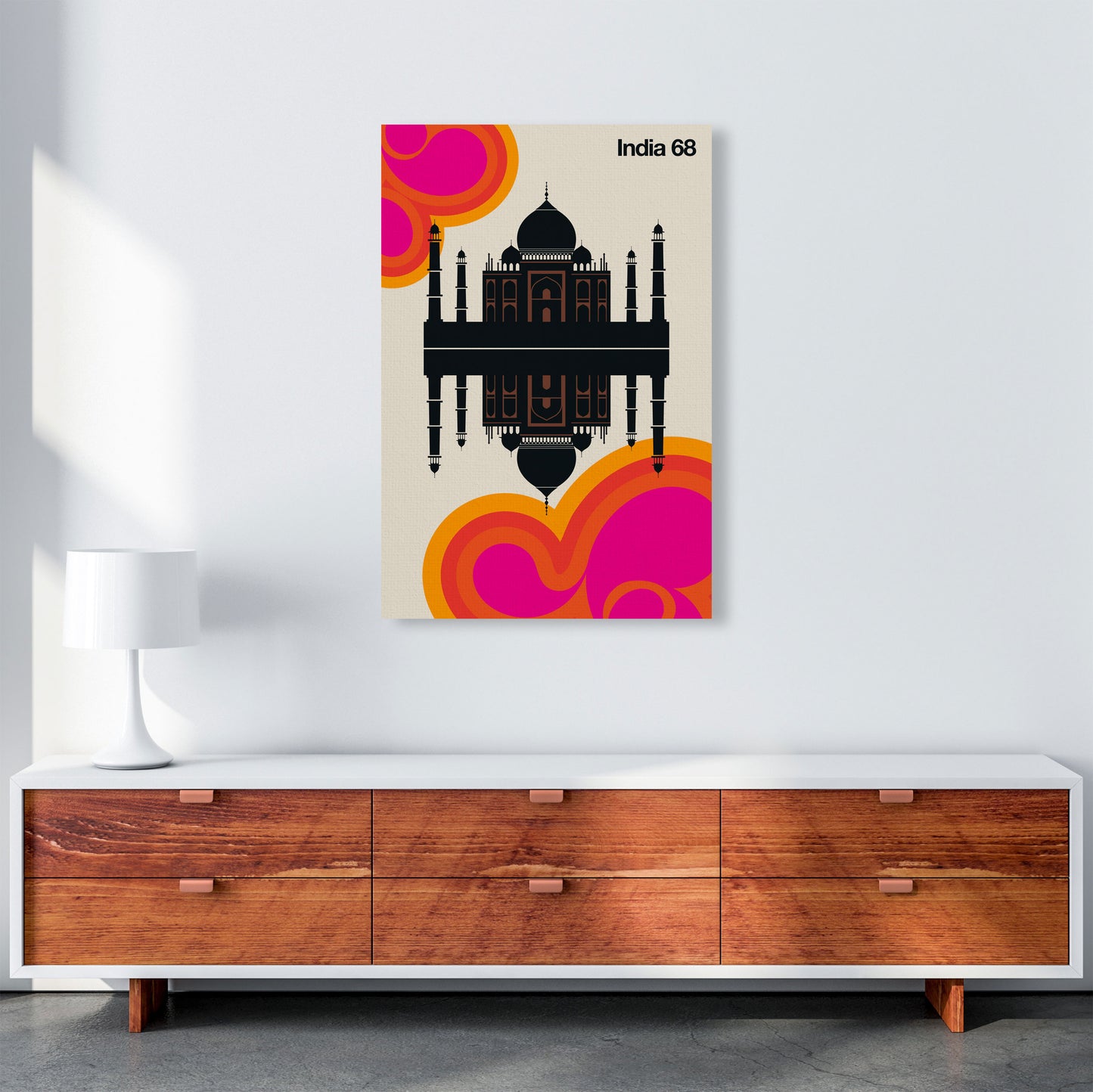 India 68 Art Print by Bo Lundberg A1 Canvas
