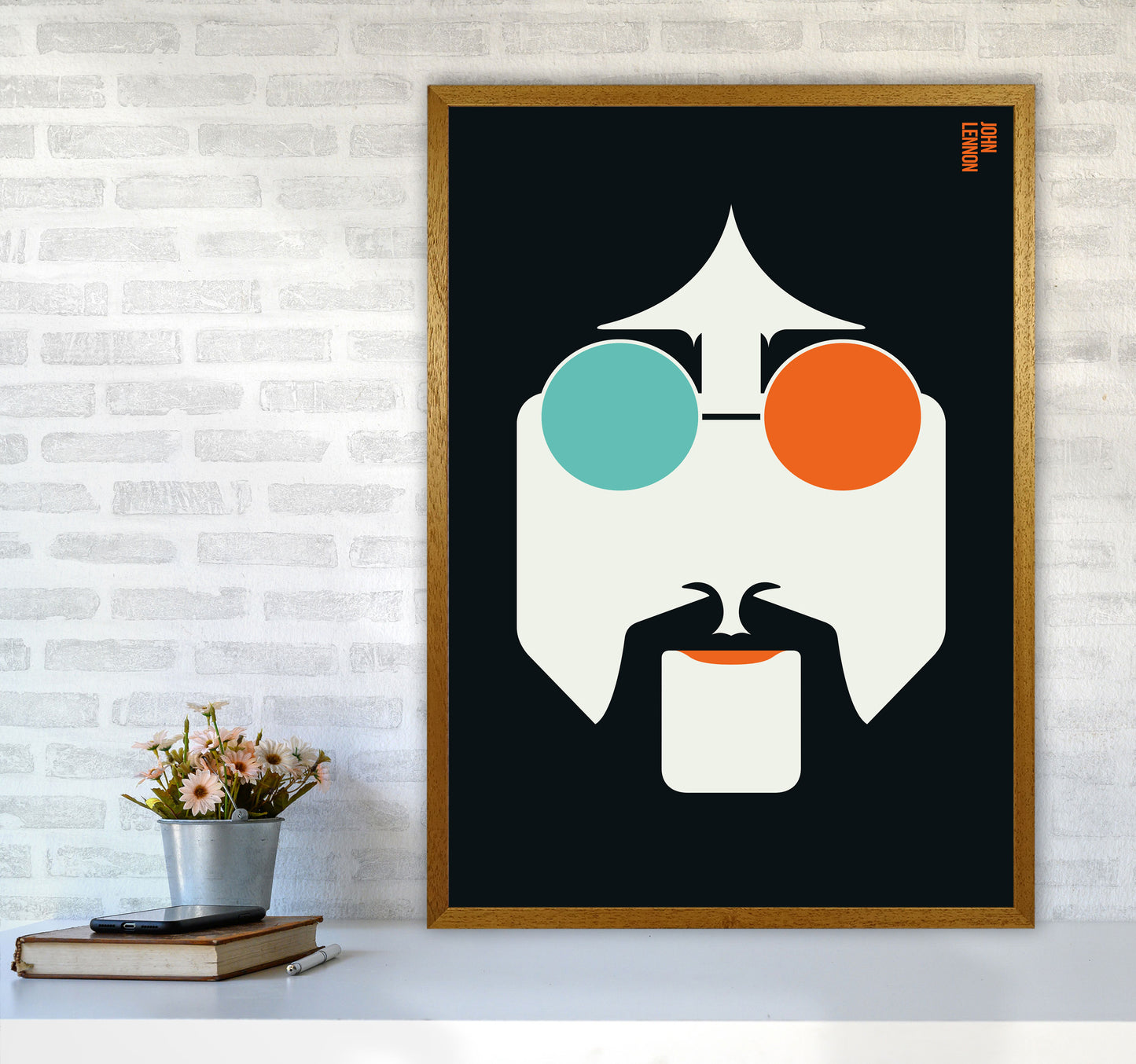 Icons John Lennon Art Print by Bo Lundberg A1 Print Only