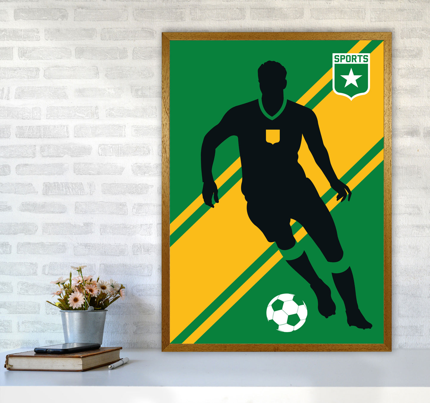 Football Art Print by Bo Lundberg A1 Print Only