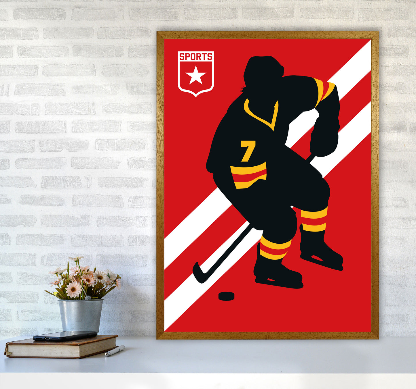 Icehockey Art Print by Bo Lundberg A1 Print Only