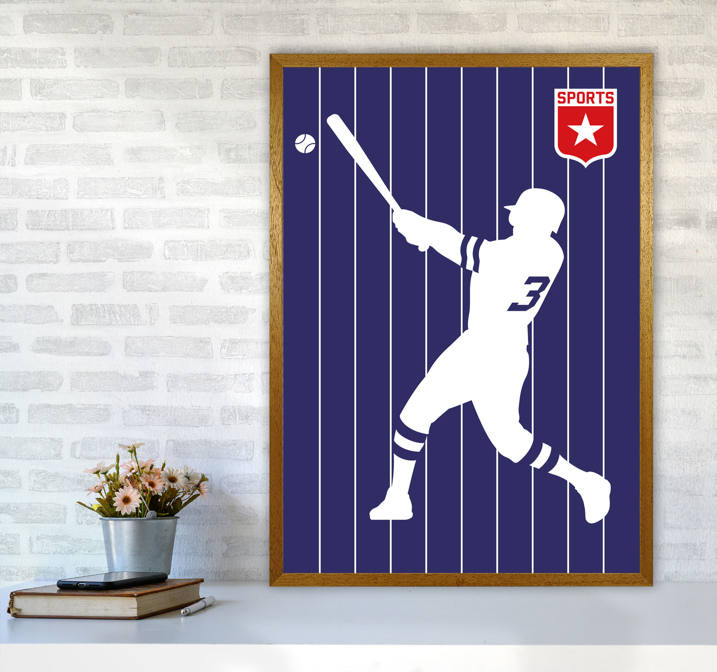 Baseball Art Print by Bo Lundberg A1 Print Only