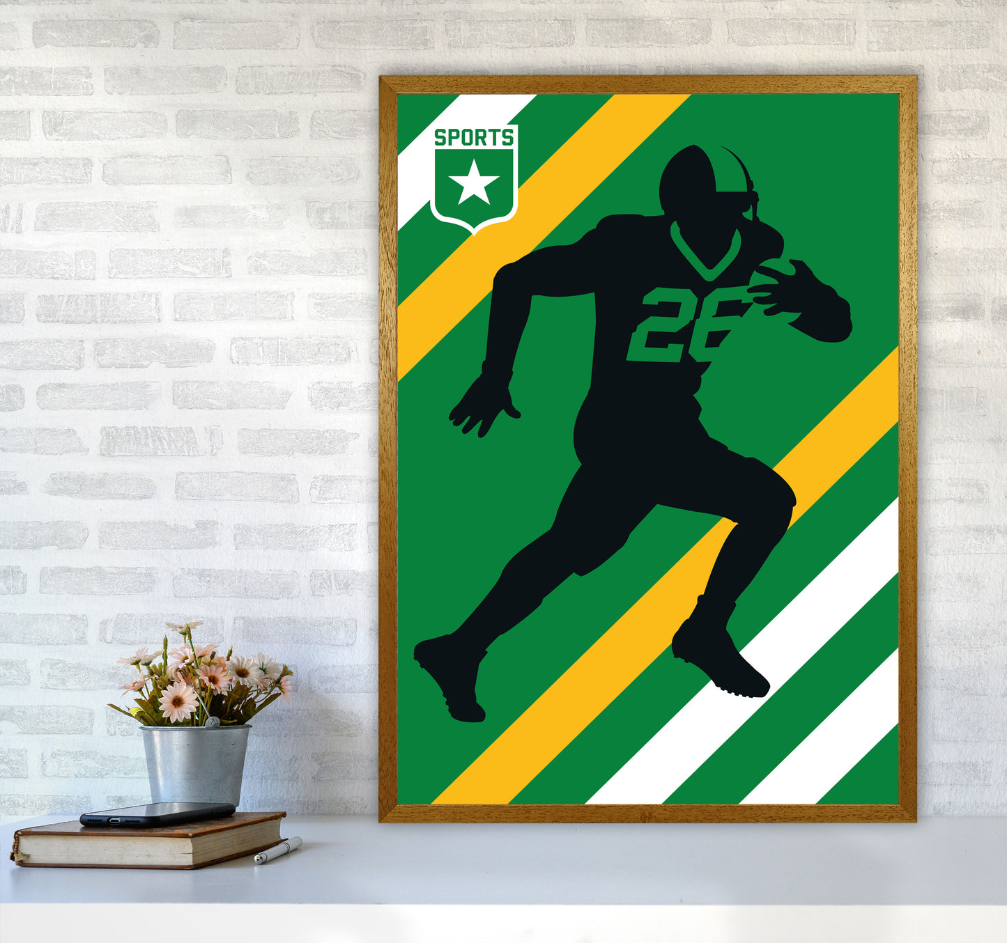 American Football Art Print by Bo Lundberg A1 Print Only