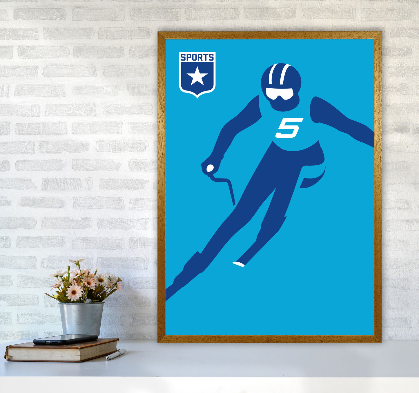 Slalom Art Print by Bo Lundberg A1 Print Only