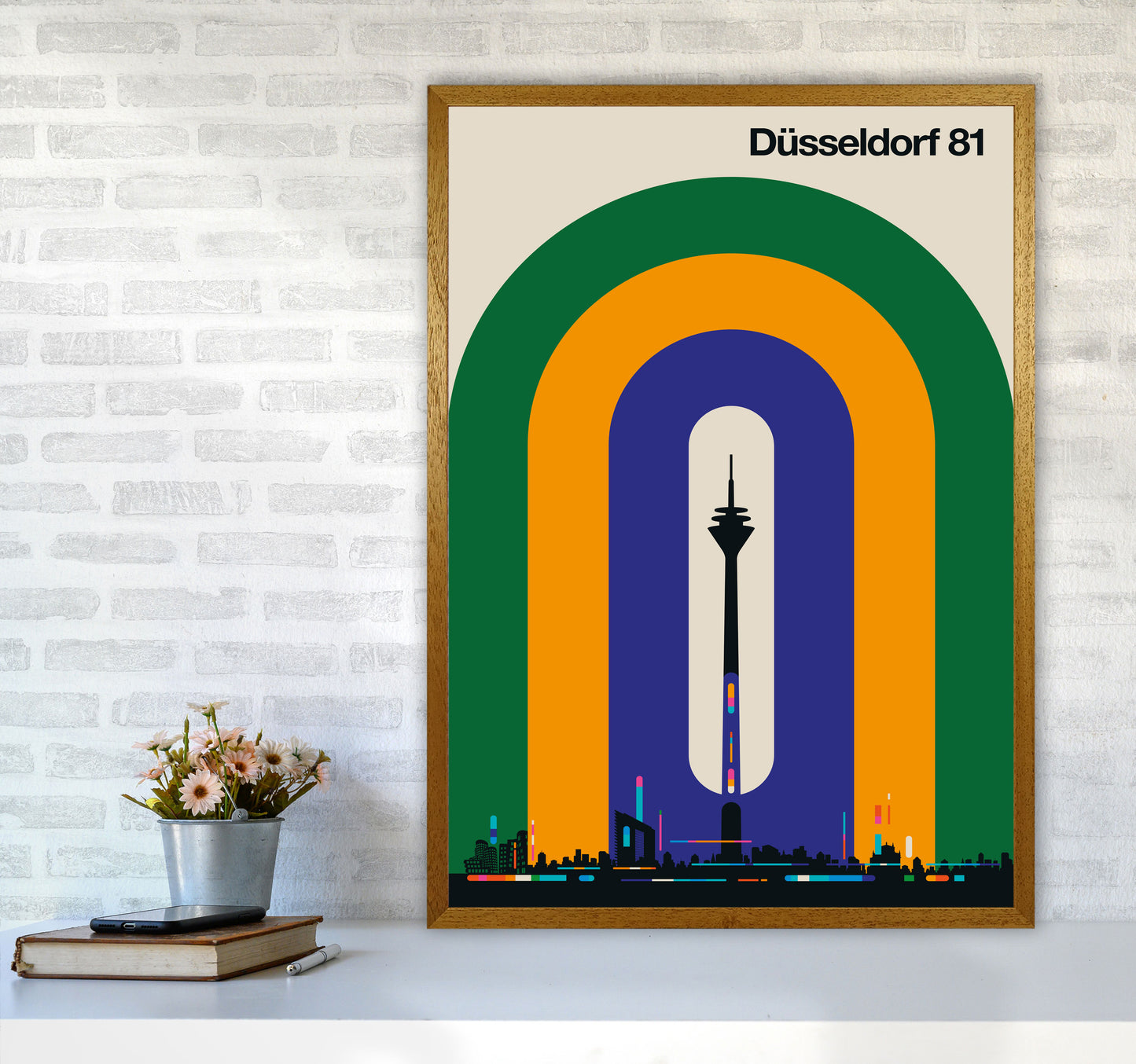 Düsseldorf 81 Art Print by Bo Lundberg A1 Print Only