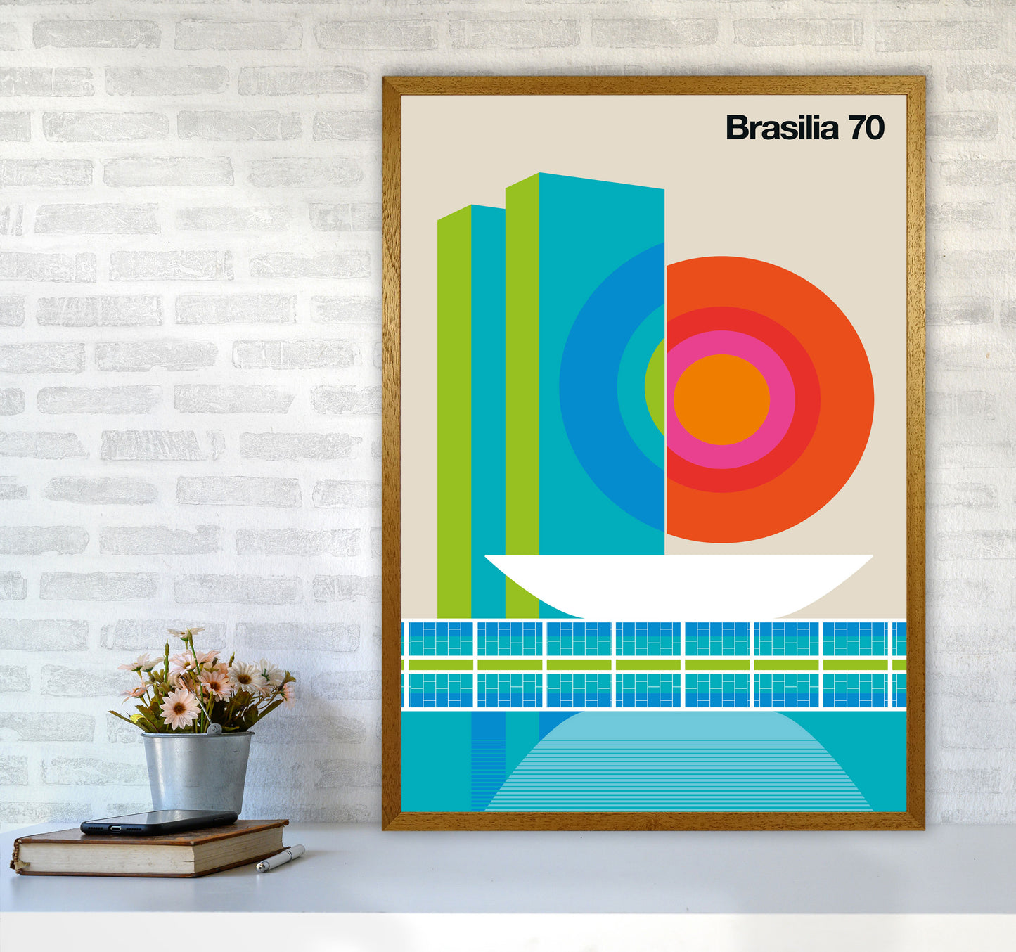 Brasilia 70 Art Print by Bo Lundberg A1 Print Only