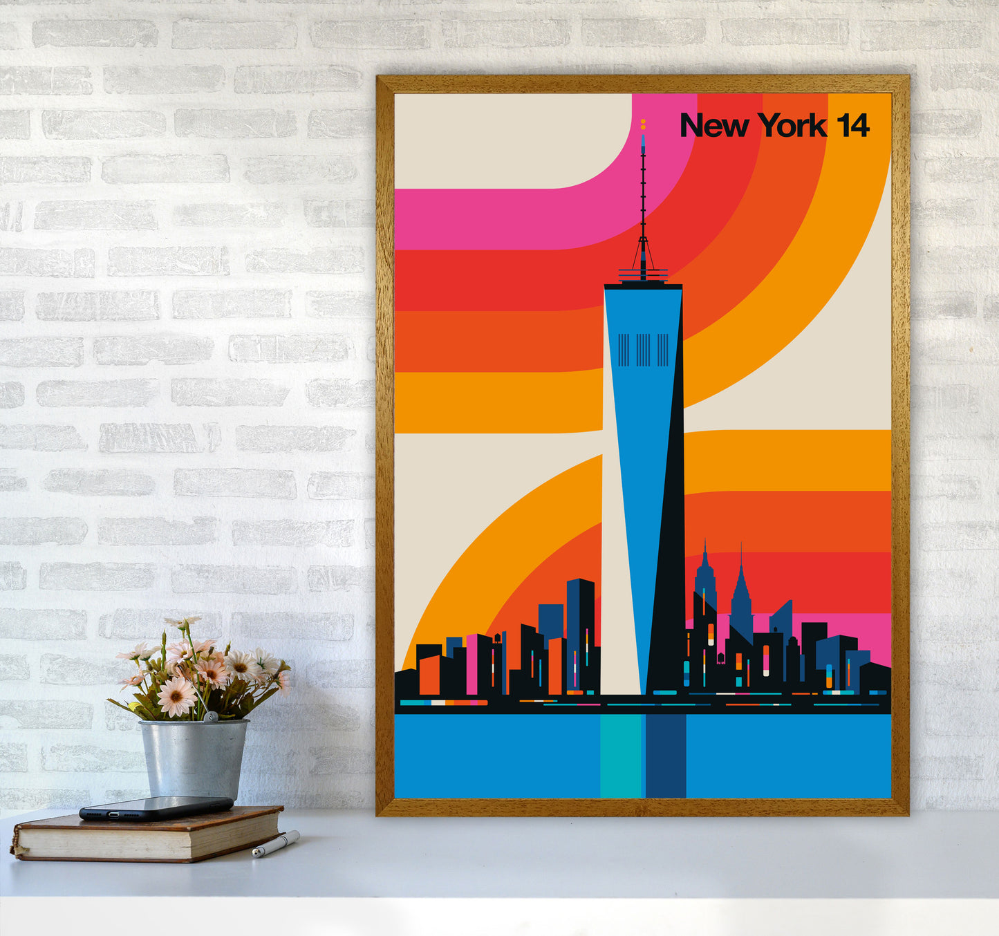 New York 14 Art Print by Bo Lundberg A1 Print Only