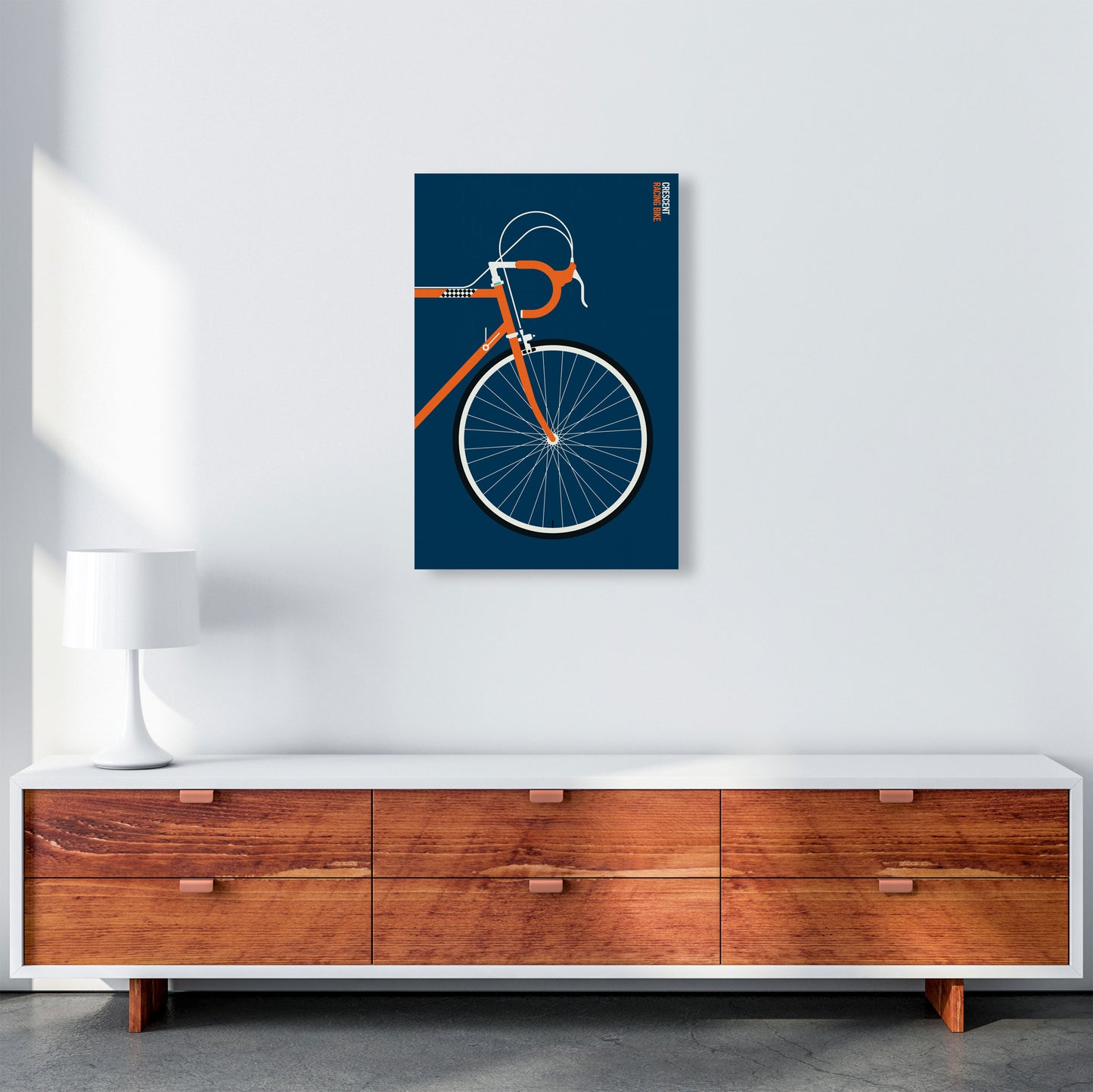 Icons Crescent Front Art Print by Bo Lundberg A2 Canvas
