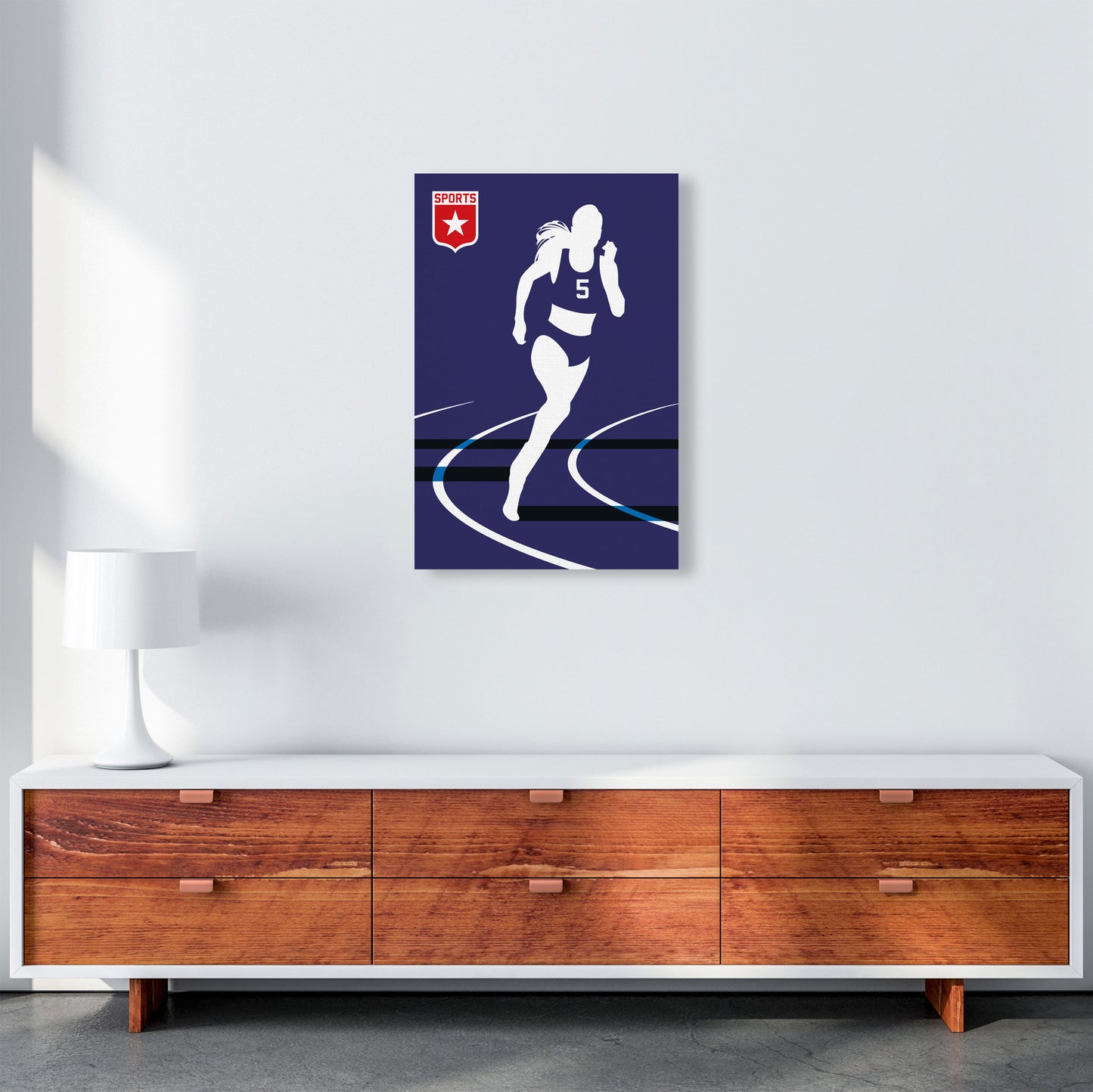 Runner Art Print by Bo Lundberg A2 Canvas