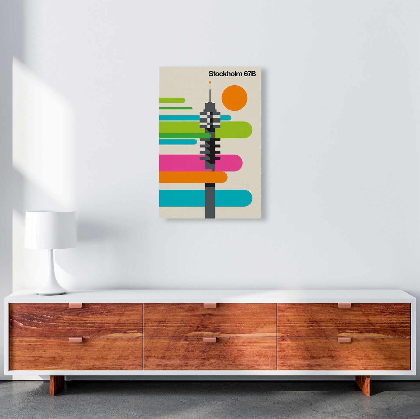 Stockholm 67B Art Print by Bo Lundberg A2 Canvas