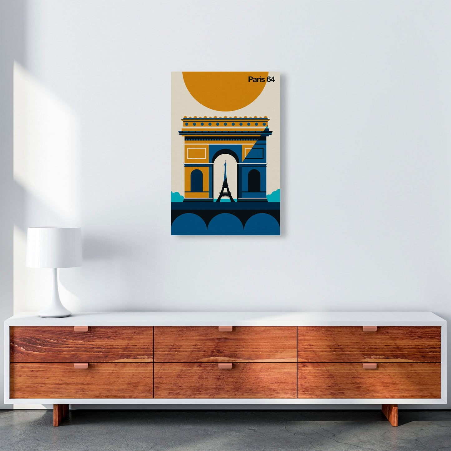 Paris 64 Art Print by Bo Lundberg A2 Canvas