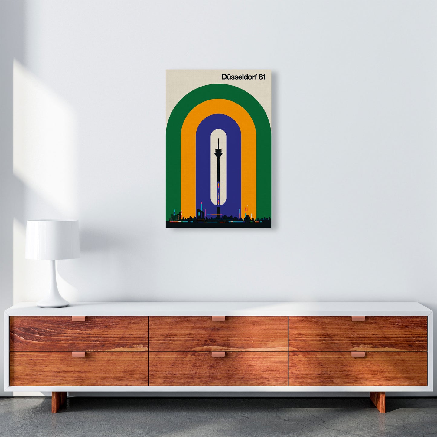 Düsseldorf 81 Art Print by Bo Lundberg A2 Canvas