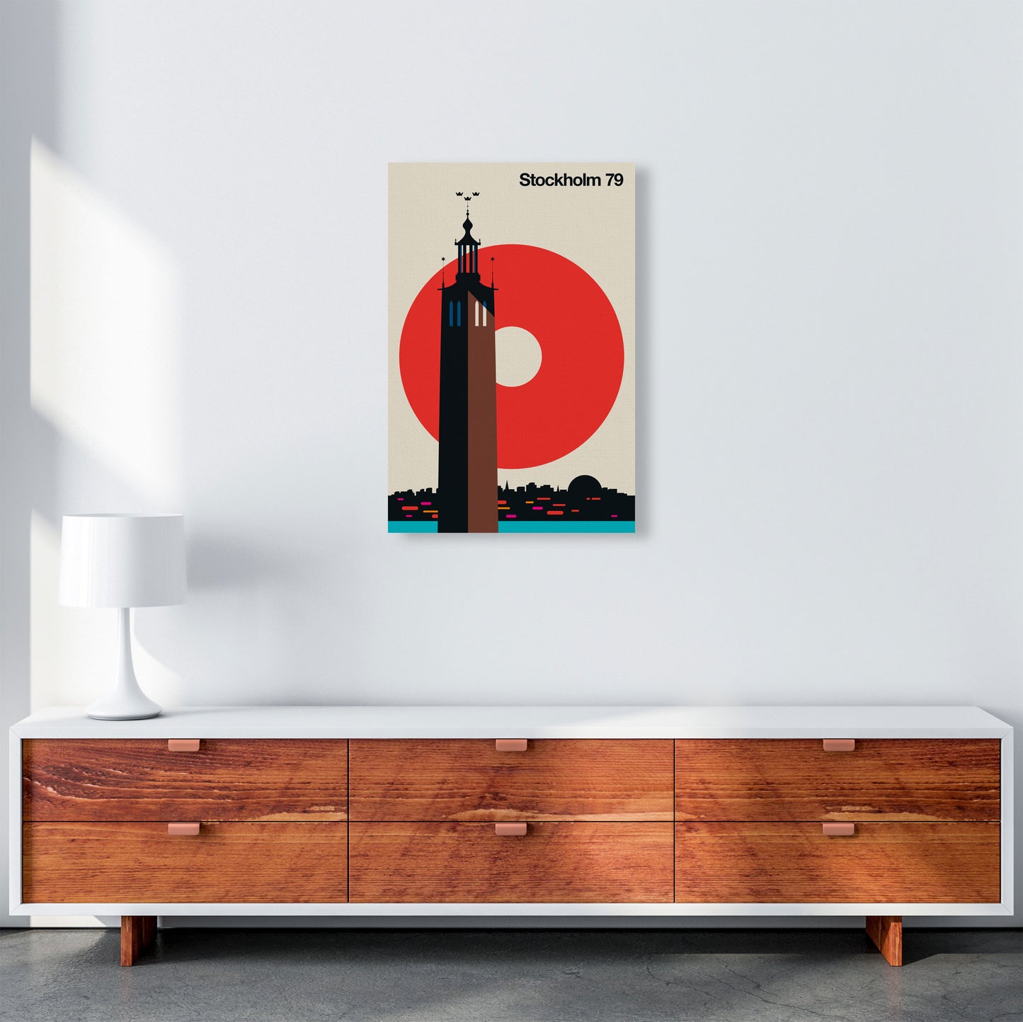 Stockholm 79 Art Print by Bo Lundberg A2 Canvas
