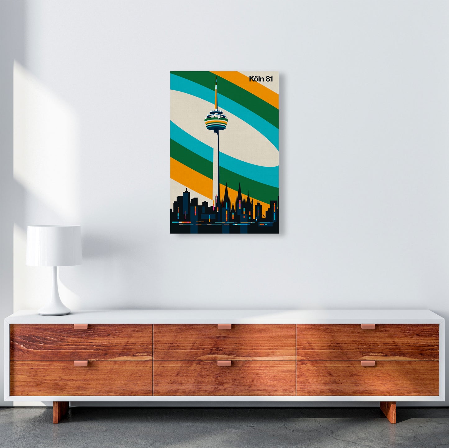 Köln 81 Art Print by Bo Lundberg A2 Canvas